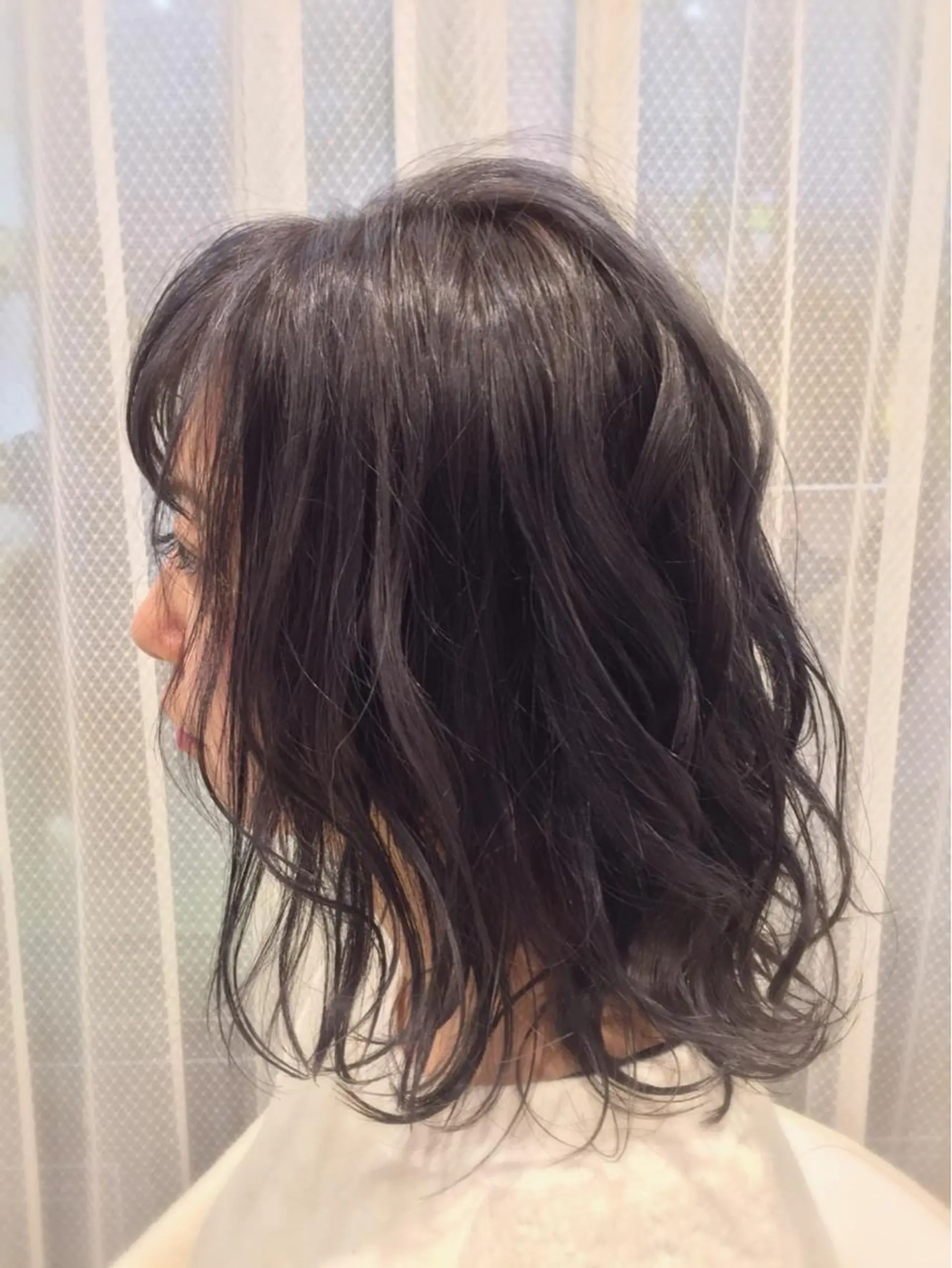 ミディアム カラー アッシュ パープルカラー パープルアッシュ 韓・中華美女ヘア 🇰🇷×🇨🇳のヘアスタイル