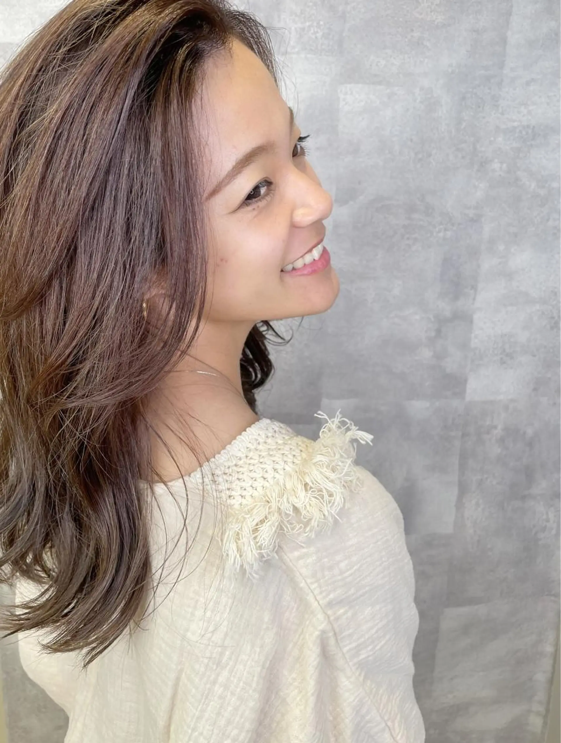 セミロング チダアキフミ Ash大森のヘアスタイル