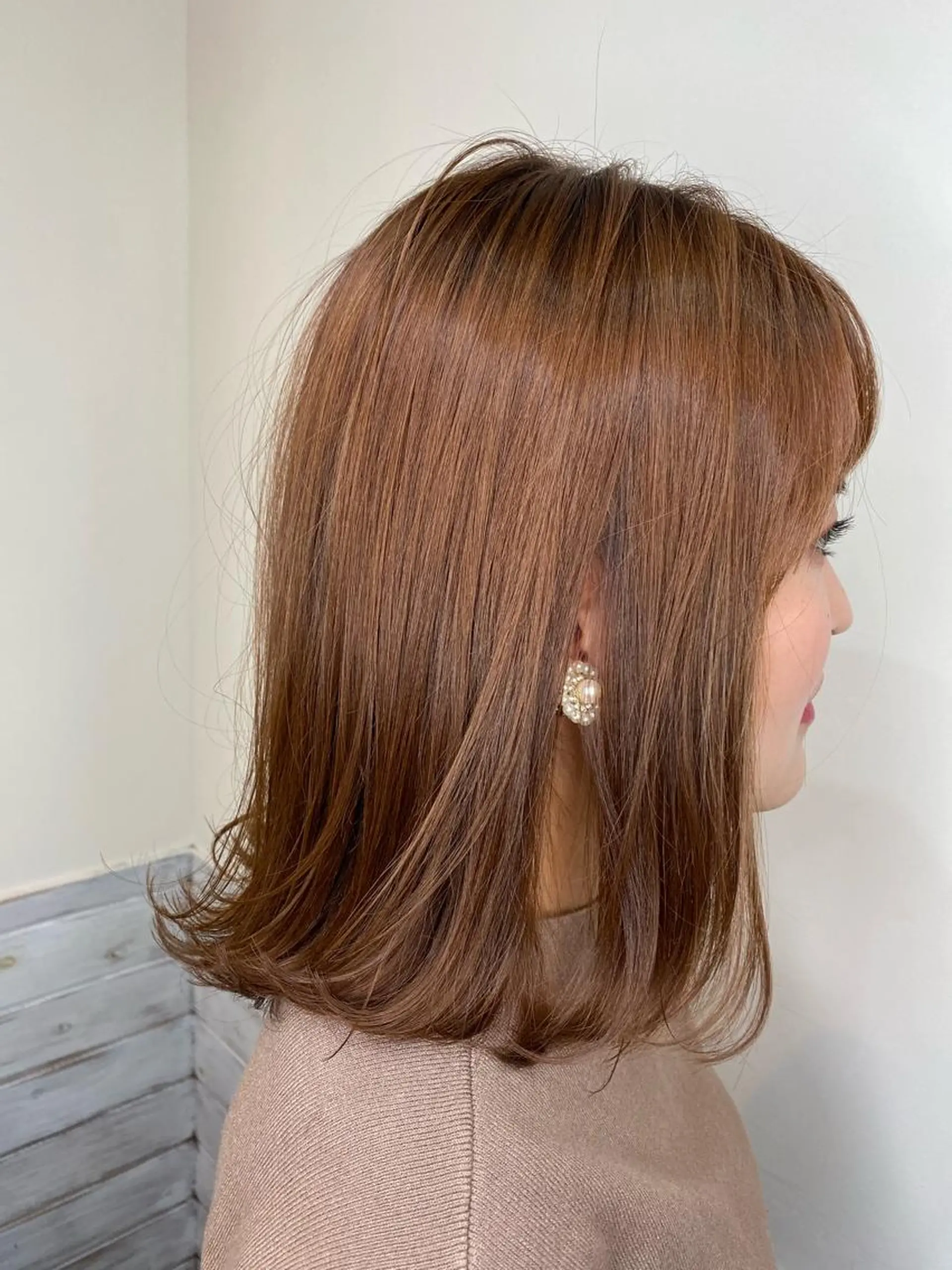 ミディアム カラー ベージュカラー カラー特化サロン茶屋 町Furukuboのヘアスタイル