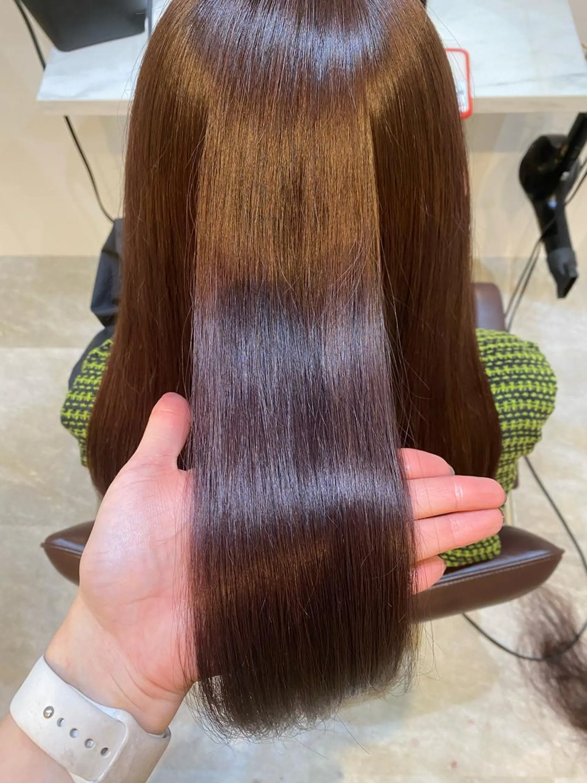 ロング カット ヘアカラー トリートメント 【髪質改善　艶髪】 布川　莉穂のヘアスタイル