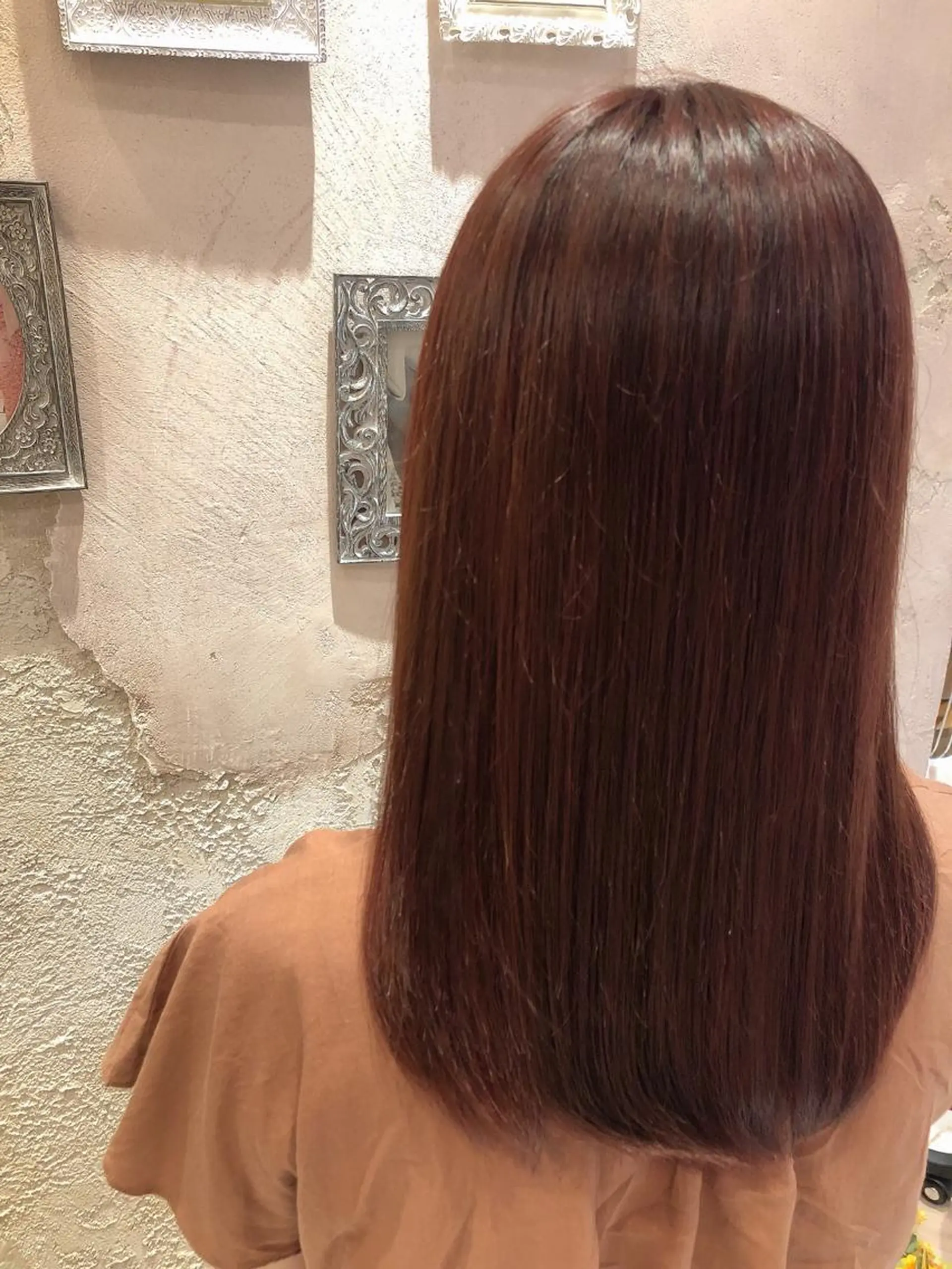 ミディアム カット ヘアカラー トリートメント 代表山口ひな 髪質改善のプロのヘアスタイル