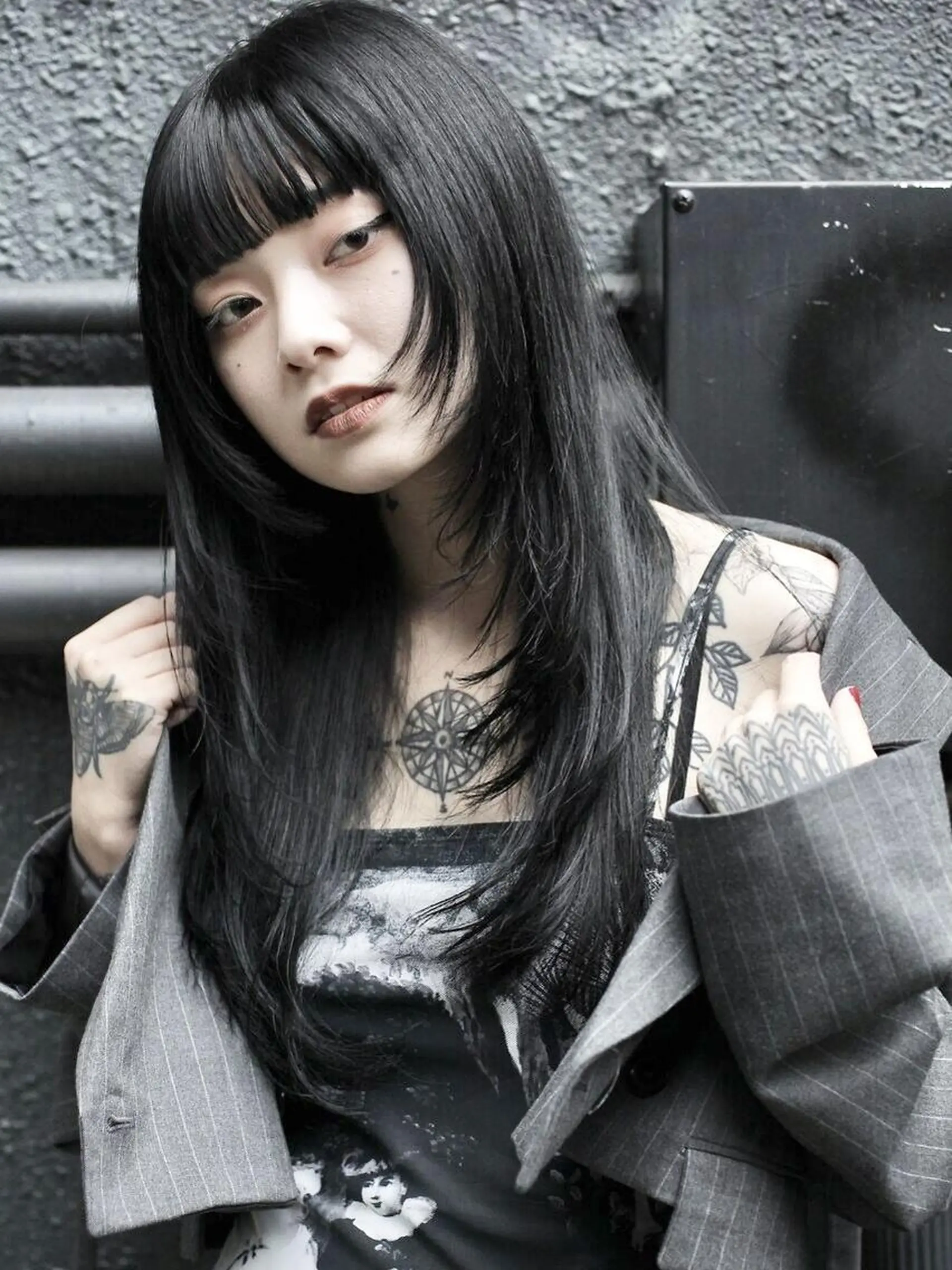 ロング カット 縮毛矯正 トリートメント ダブルカラー/ -KOKO-本八幡のヘアスタイル