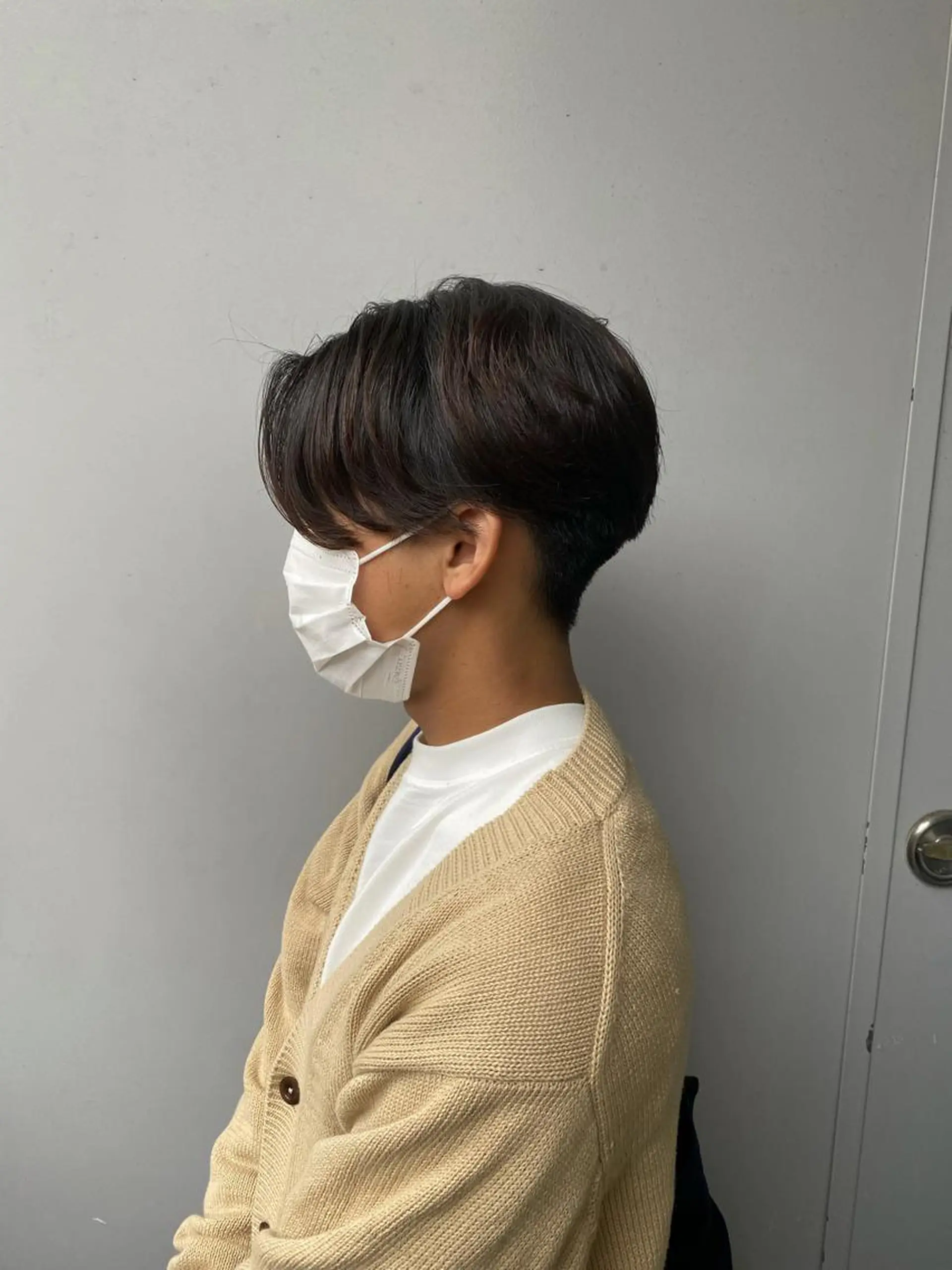 ショート パーマ メンズ カット パーマ トリートメント ヘッドスパ ヘアセット ベージュカラー💖 やすひろのヘアスタイル