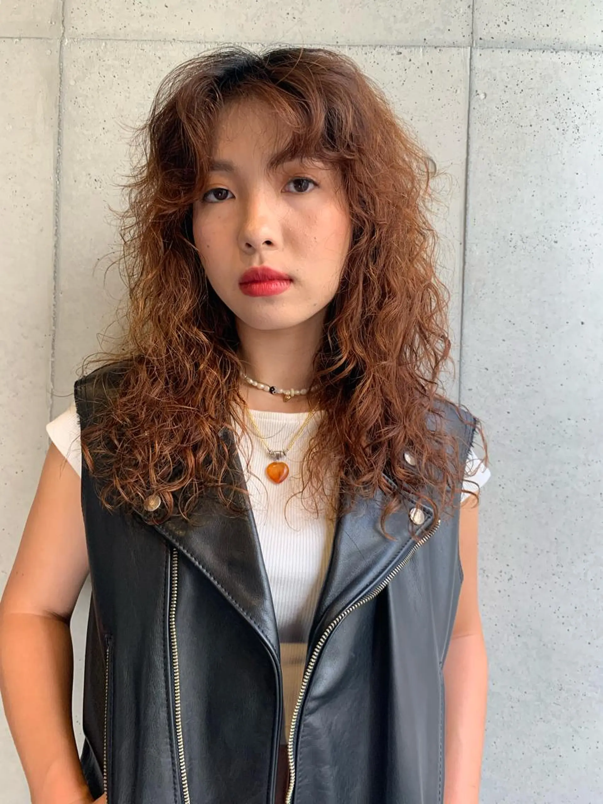 セミロング パーマ カット パーマ 《ウルフ/レイヤー/ 似合わせ》山本祐輔のヘアスタイル