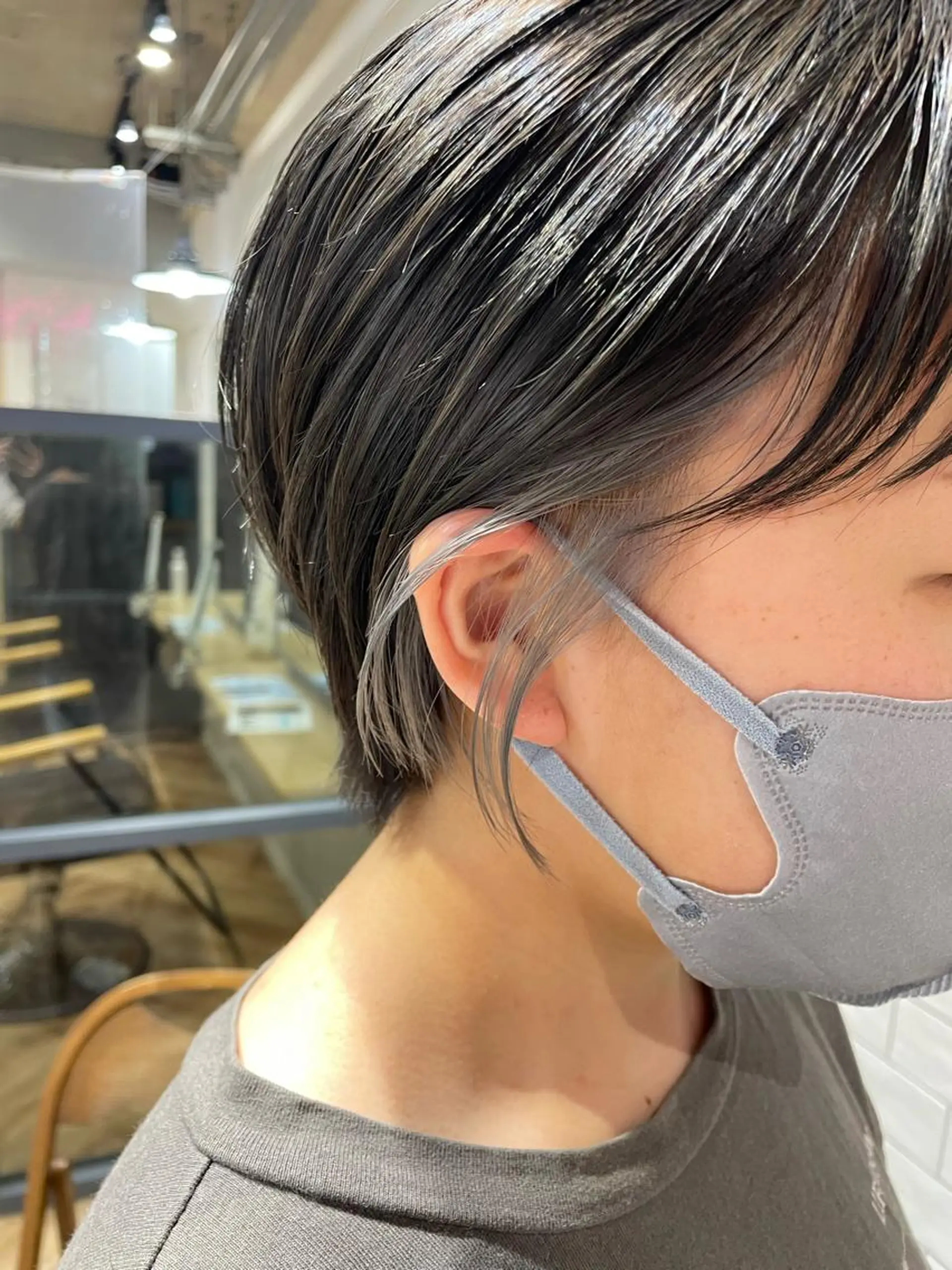 ショート ヘアカラー もり まりものヘアスタイル