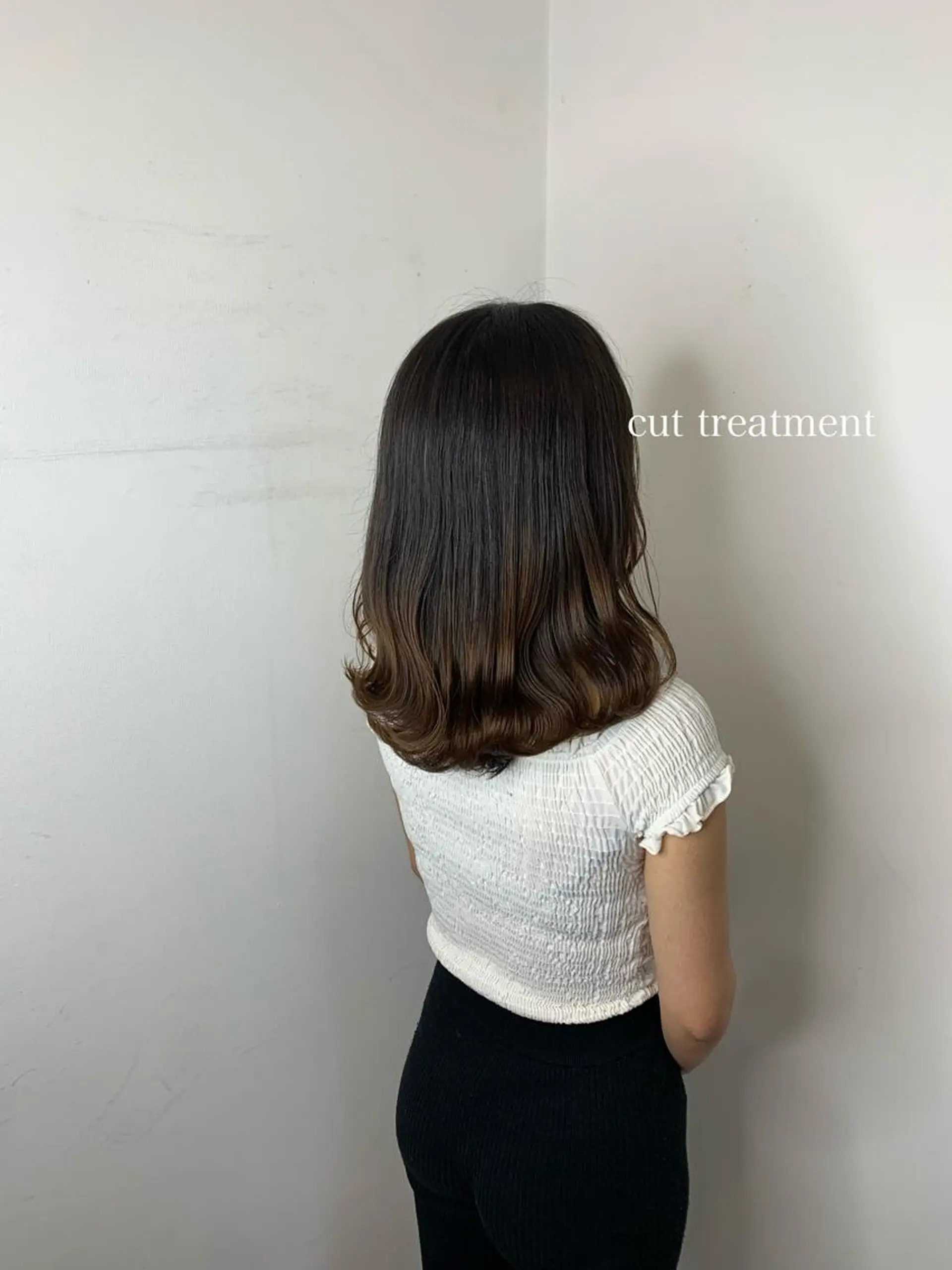 セミロング メンズバレイヤージュ 斉藤春のヘアスタイル