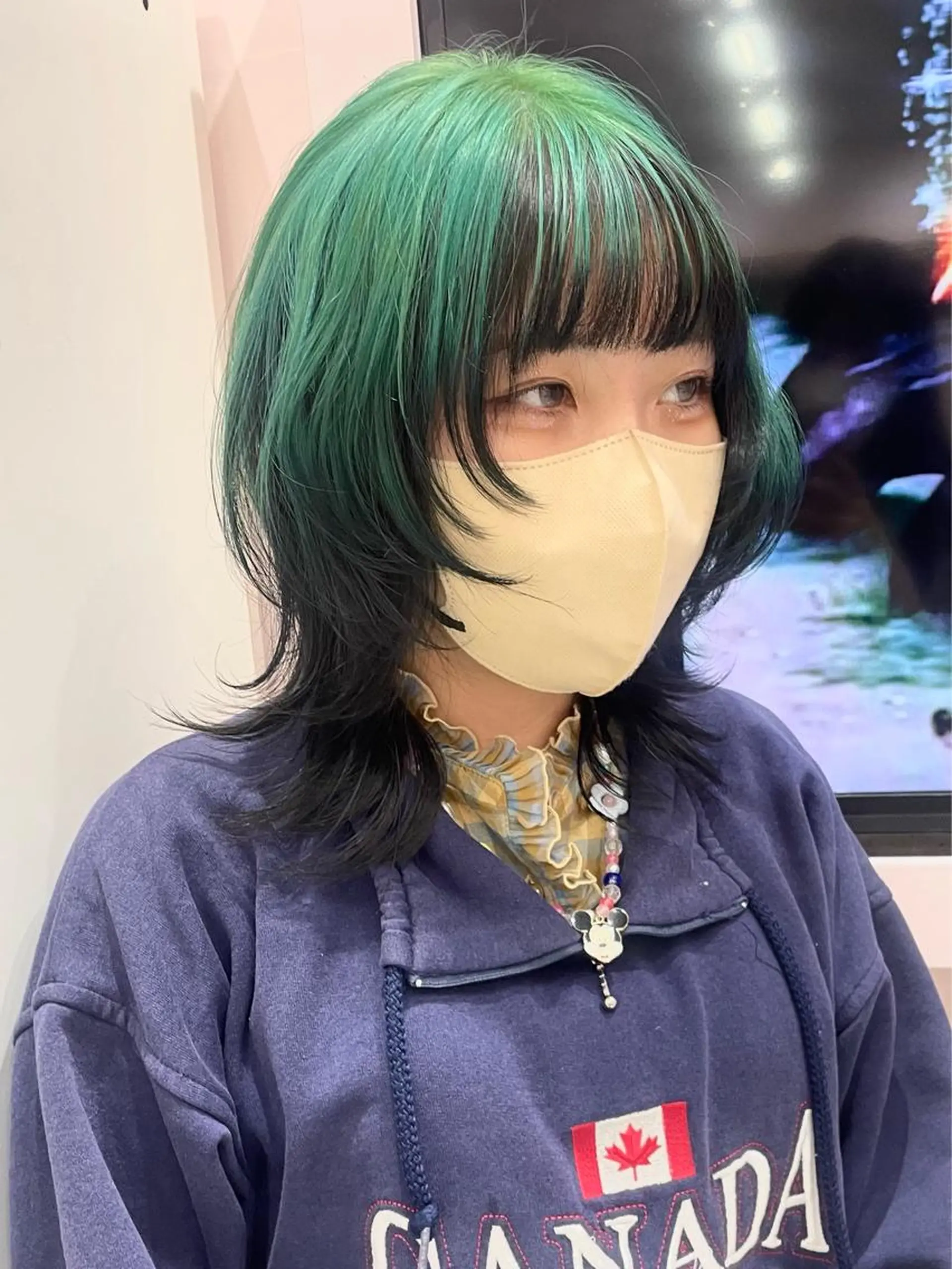 カラー 黒髪 ブリーチ ヘアカラー トリートメント ヘアセット 楓🦋韓国系レイヤー / 透明感カラー🤍のヘアスタイル