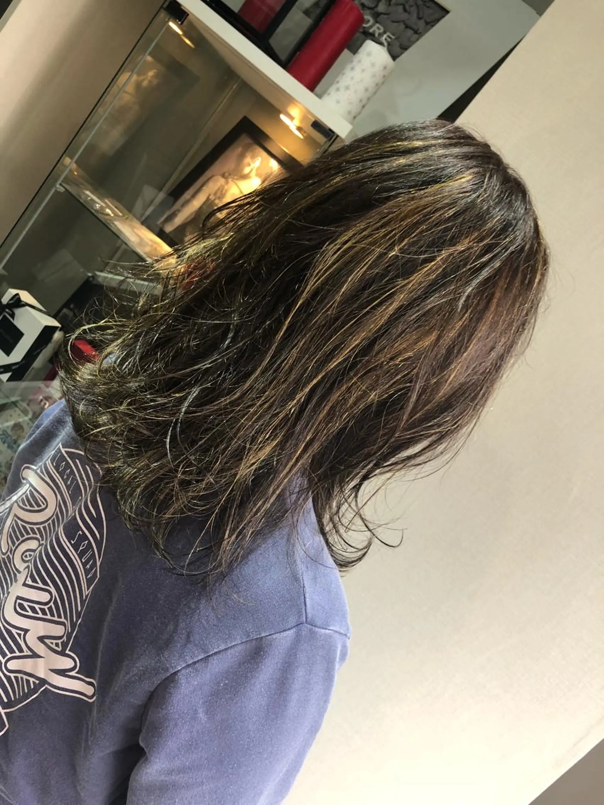 ミディアム カラー ベージュカラー ハイライトカラー ハイライト 立川、北口.ans 黒木 和大のヘアスタイル