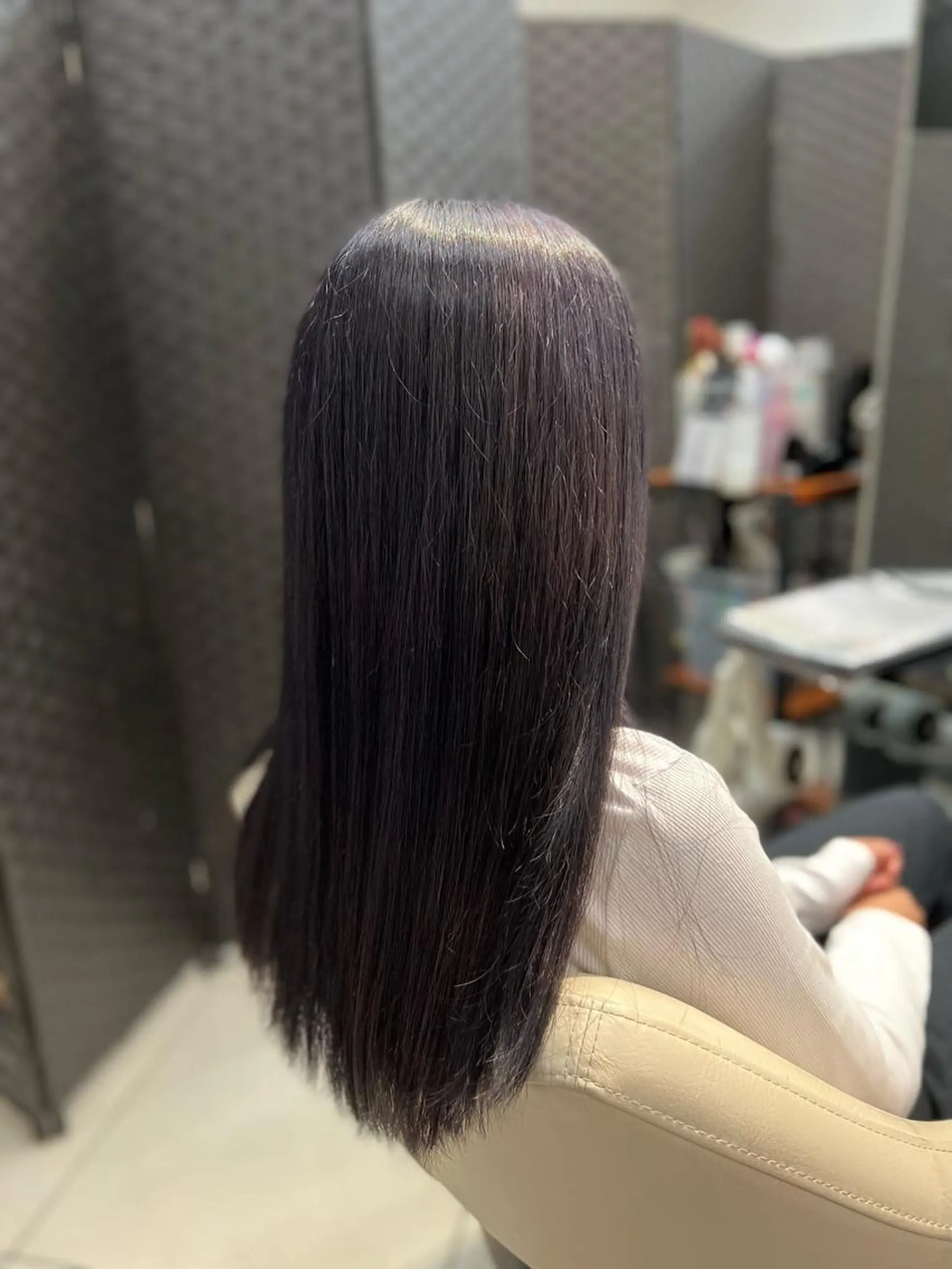 ロング カラー ブリーチ ハイライトカラー ラベンダーカラー ブリーチなしカラー ハイライト 【似合わせカラー】 西口嶺河のヘアスタイル