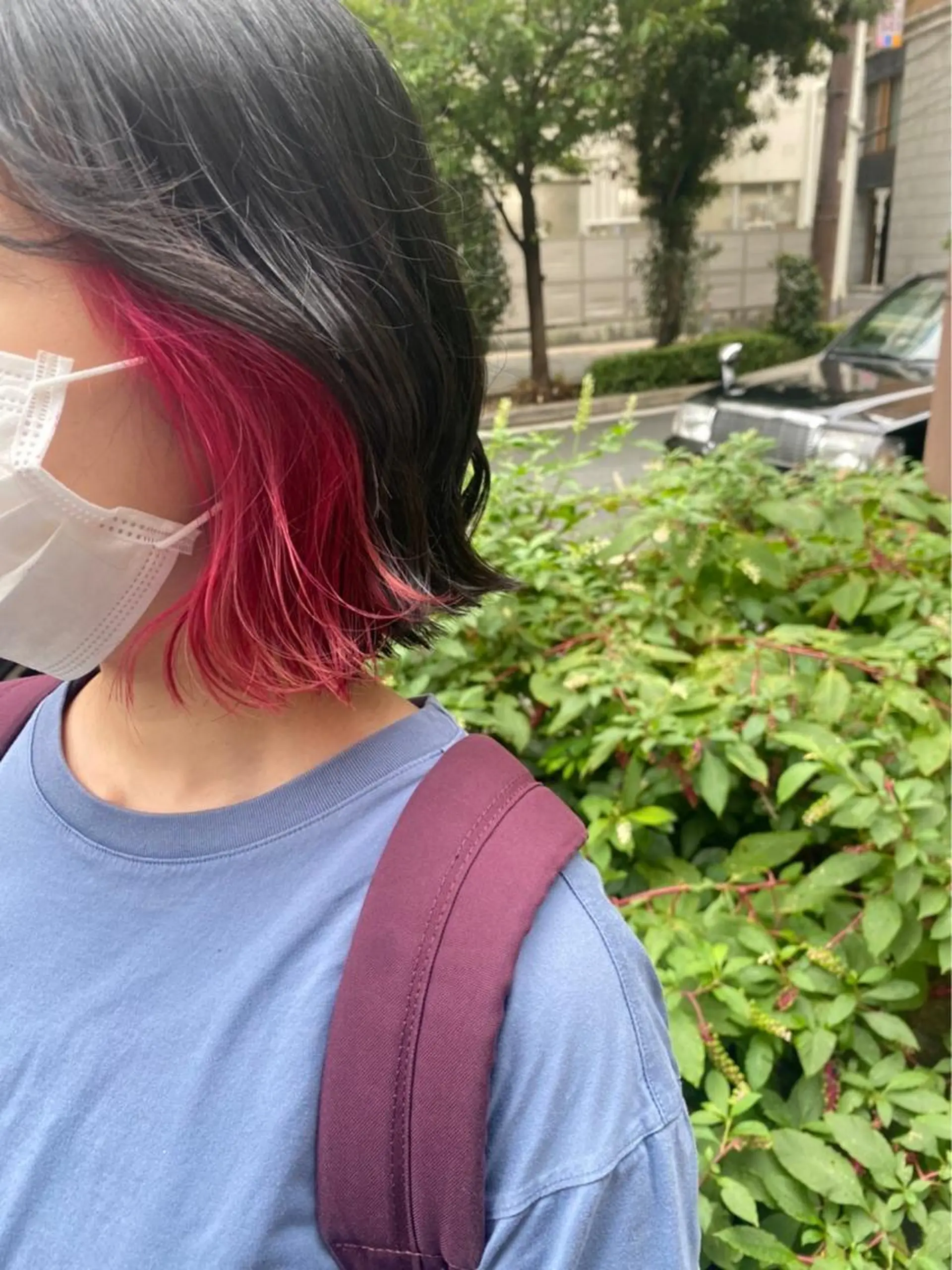 ショート カラー ヘアアレンジ ピンクカラー 髪質改善/ ツヤ髪カラー/高井のヘアスタイル