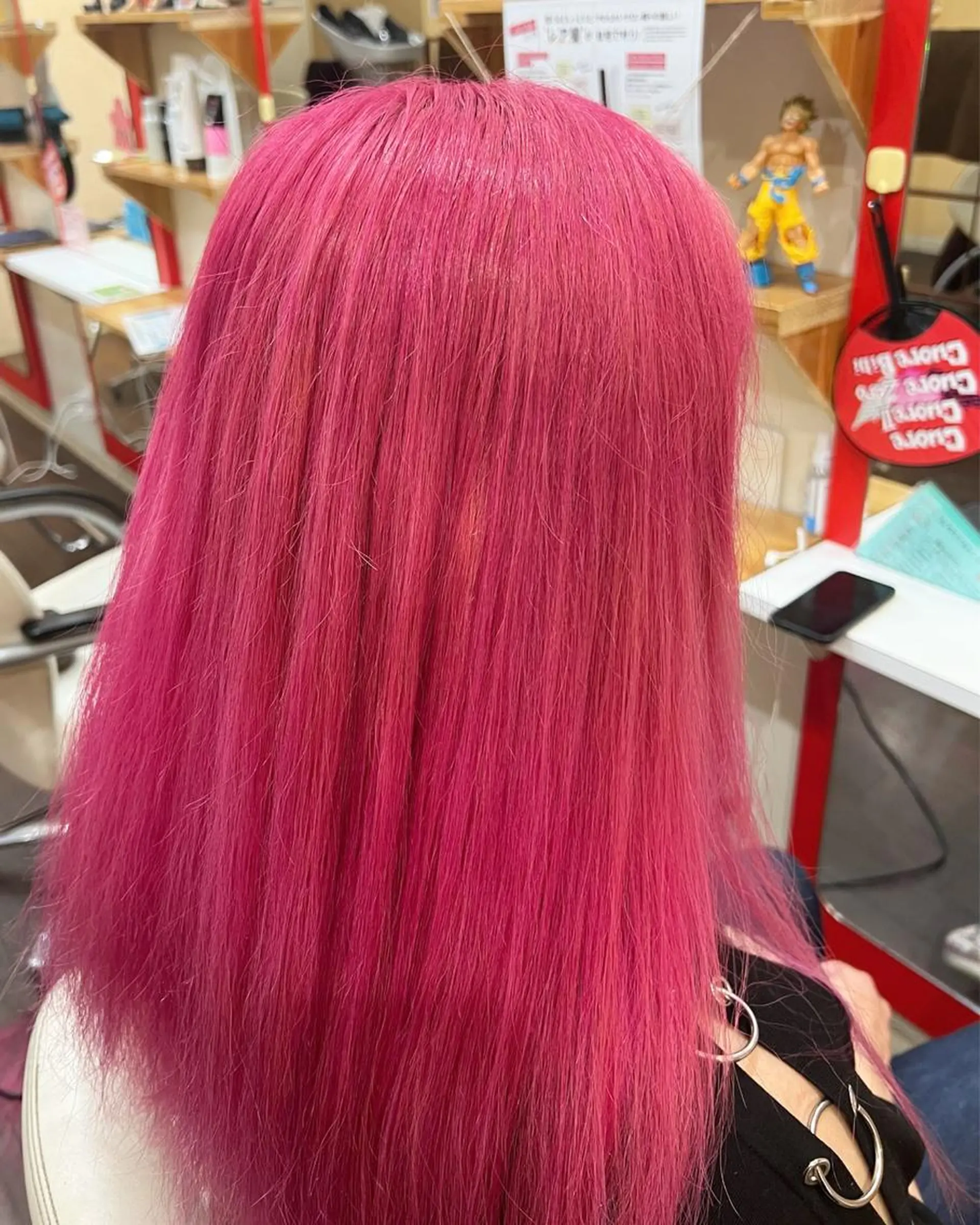 セミロング カラー ピンクカラー ヘアカラー まさき✂︎ブリーチ／ デザインカラーのヘアスタイル