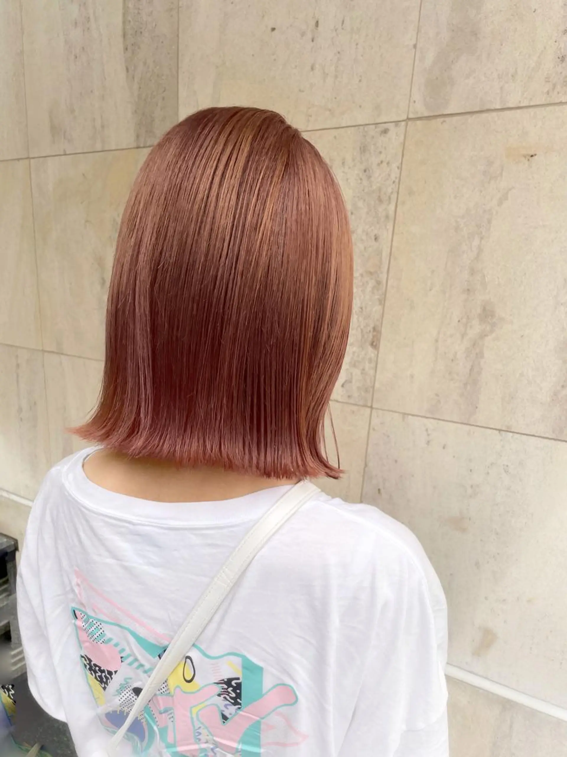 ミディアム カラー ブリーチ オレンジ ピンクカラー ヘアカラー メンズ特化🟡個室 口コミ高評価🟡三澤のヘアスタイル