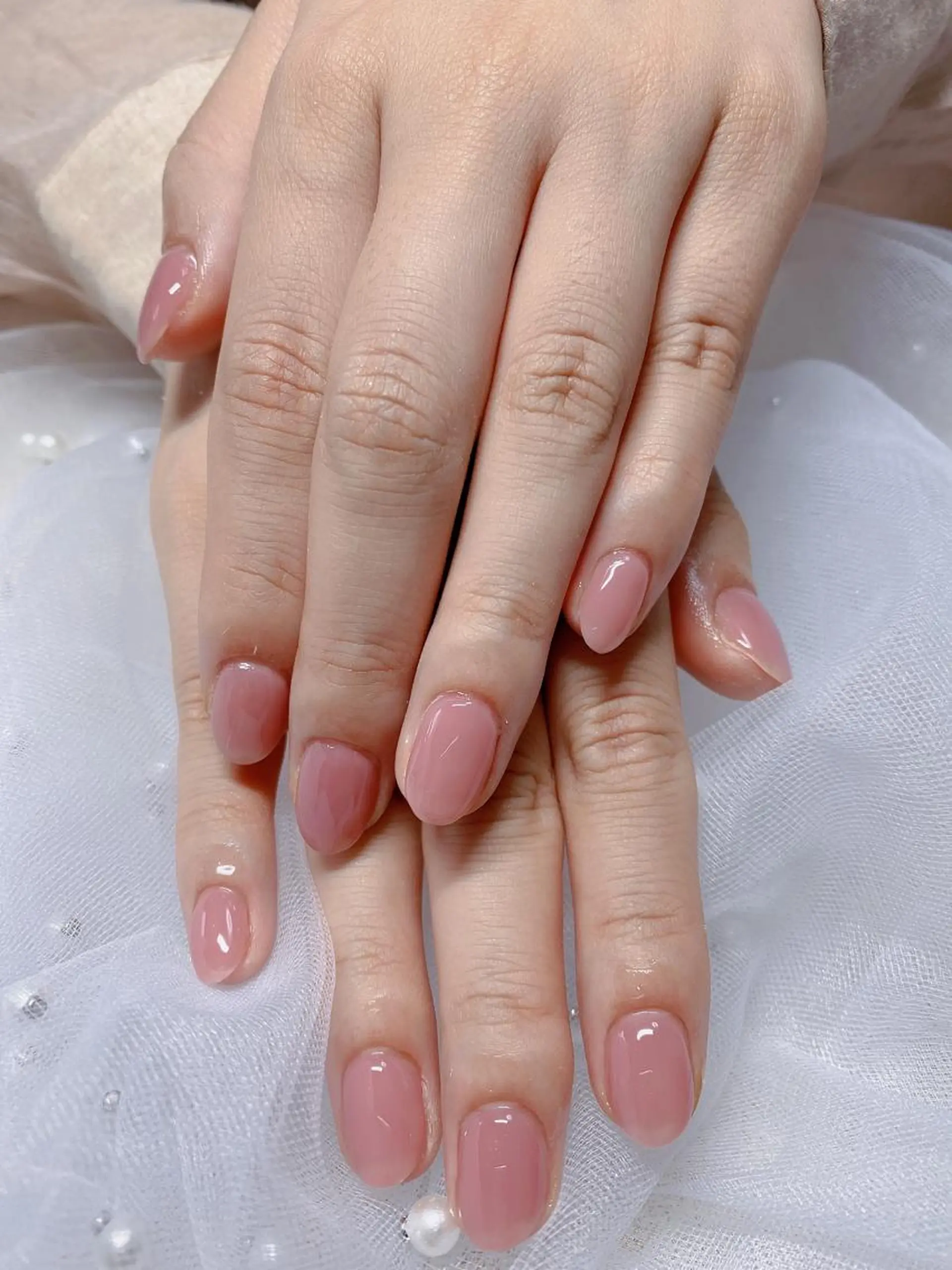 ネイル ワンカラーネイル ピンク Jasmine nailsalon所属・ジャスミン ネイルサロンのネイルデザイン