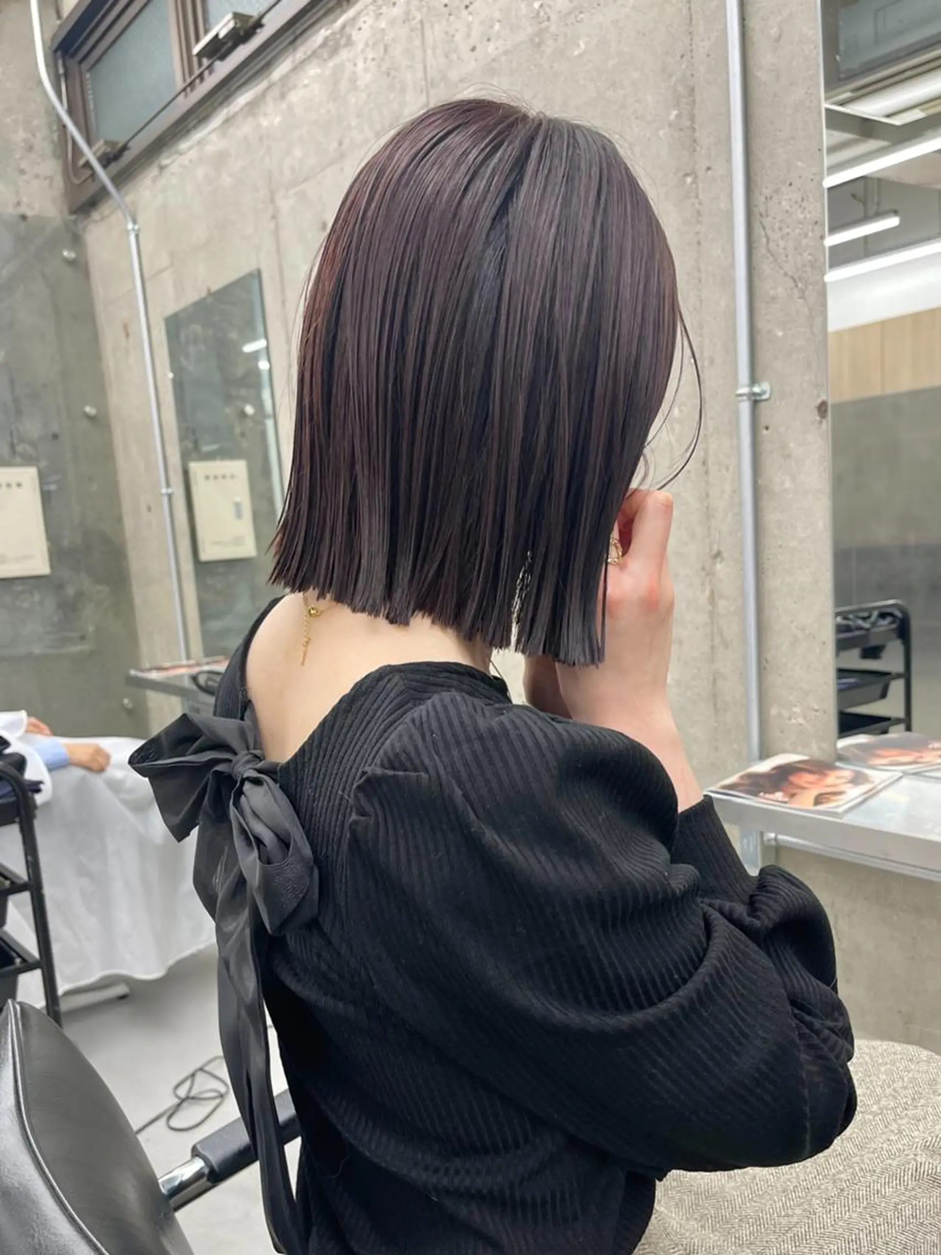 ミディアム カラー カット ヘアカラー トリートメント 佐藤さくら🌸ボブ/ レイヤーカットのヘアスタイル