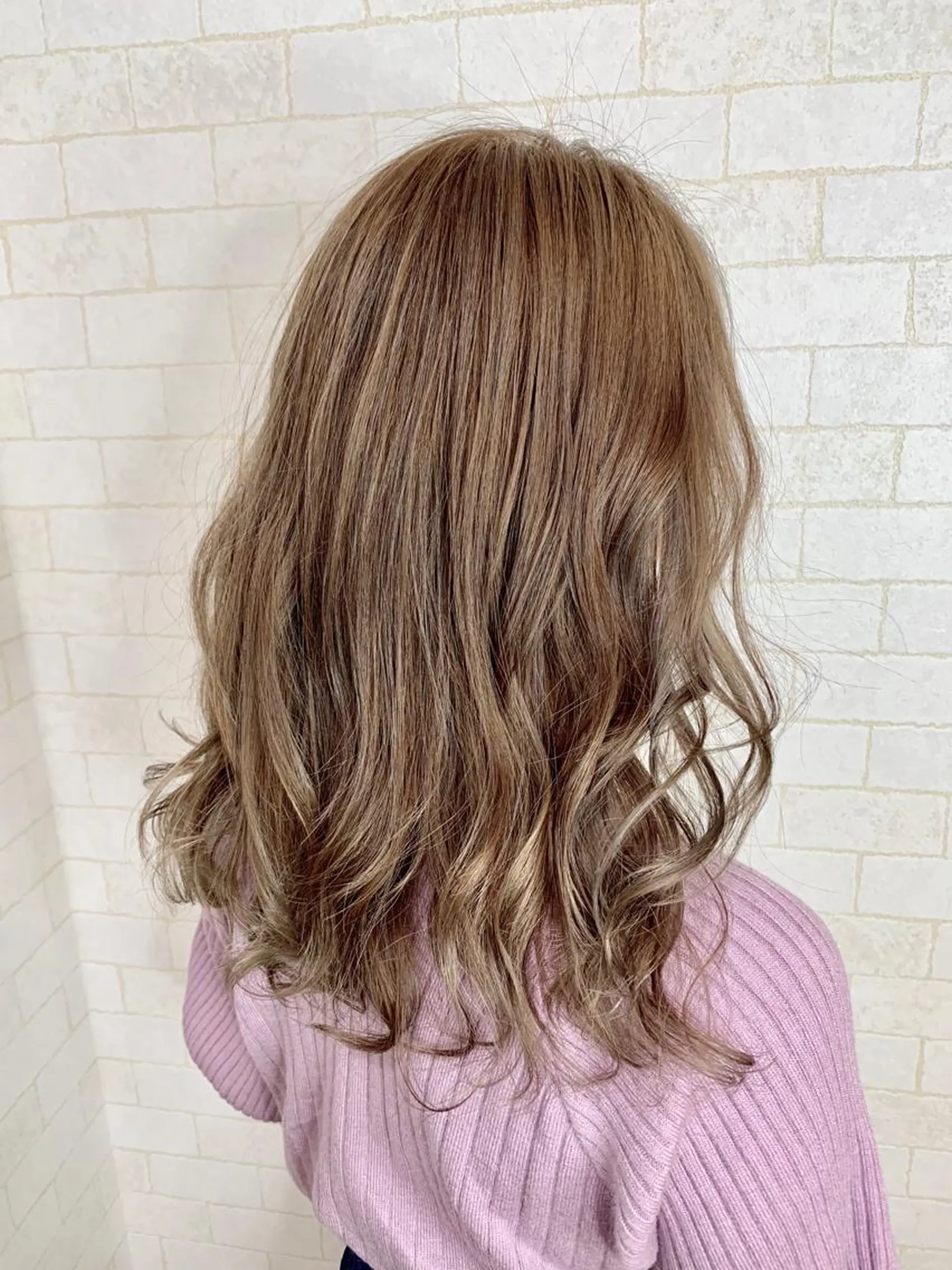 セミロング カラー 神野 雅樹のヘアスタイル