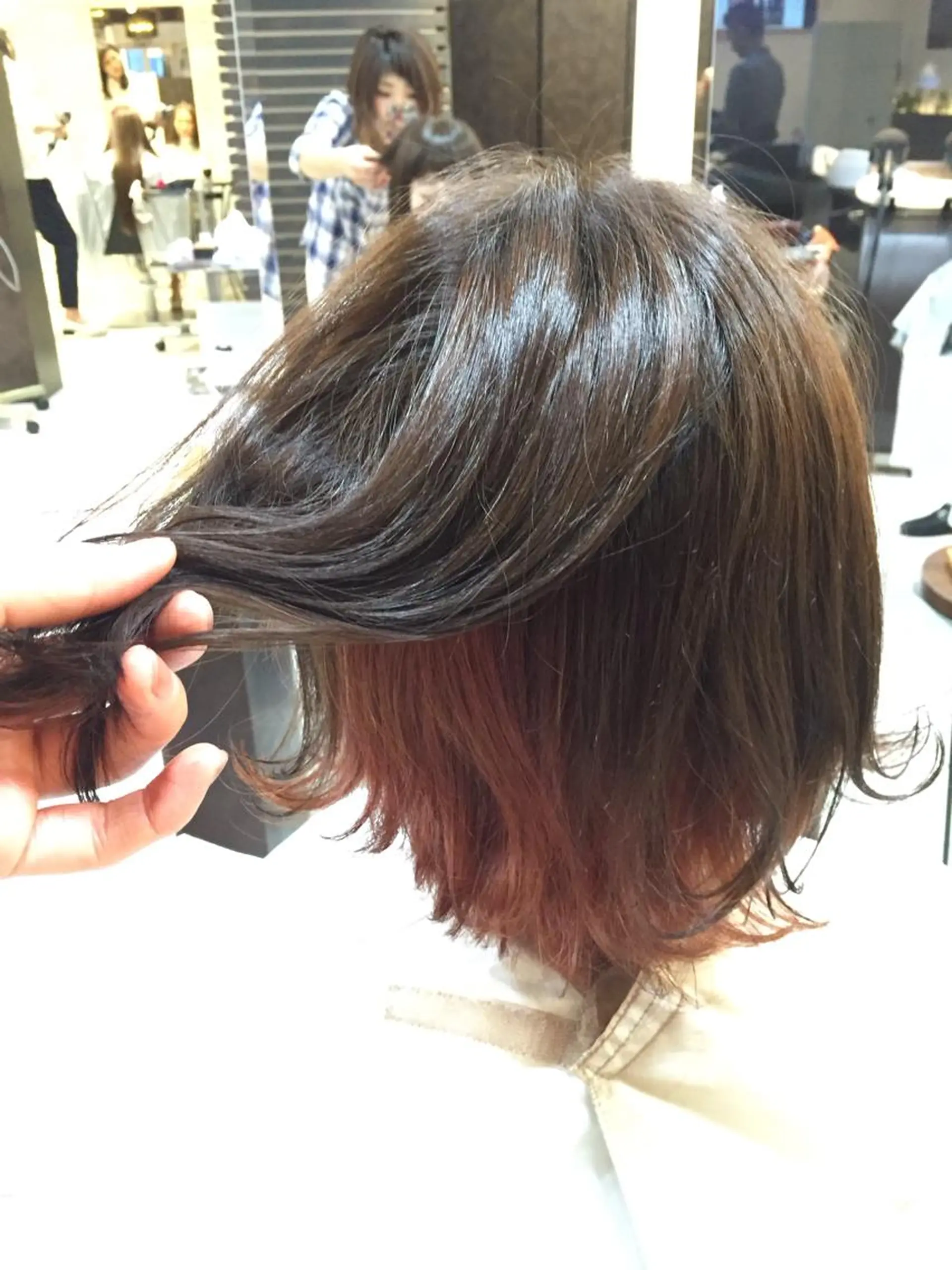 ショート ミディアム カラー インナーカラー ピンクカラー Etoile Eyelash 前橋川原店所属・エトワール 前橋川原店のマツエク・マツパデザイン