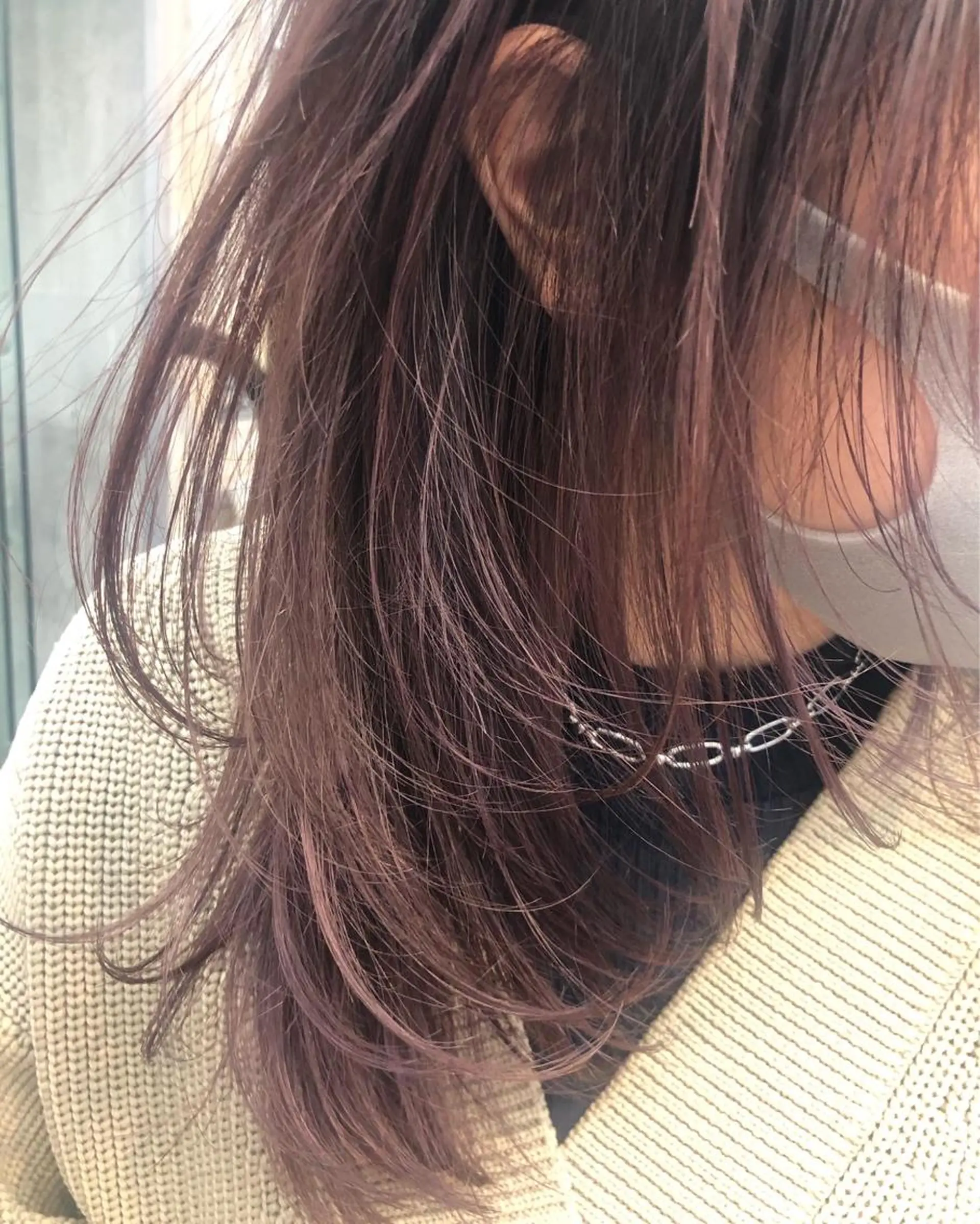 セミロング カラー ヘアアレンジ アディクシーカラー バレイヤージュ ハイトーンカラー クオルシアカラー ボブ newi 川崎店のヘアスタイル