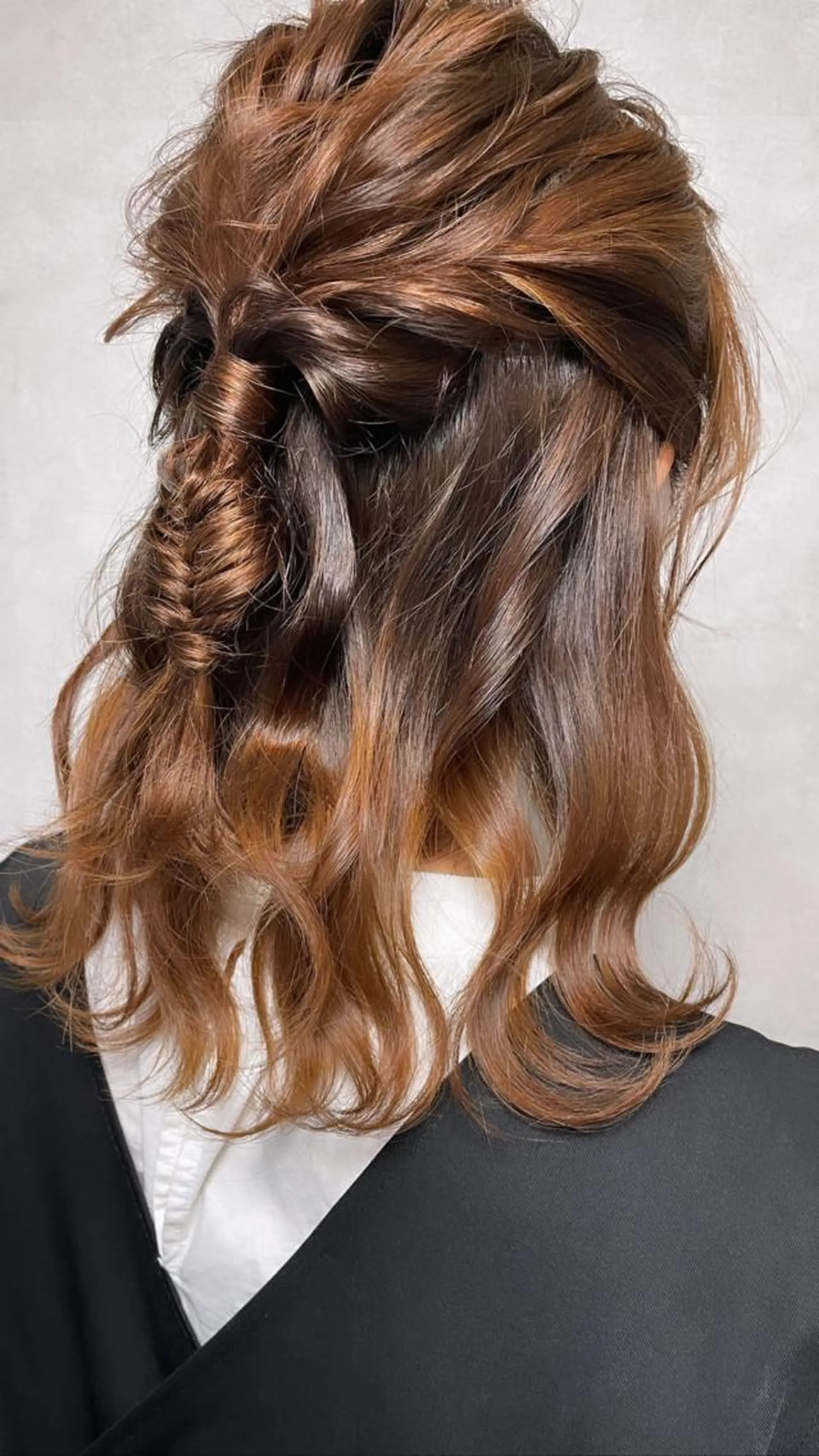 ミディアム ヘアアレンジ デート カット ヘアカラー トリートメント MAIKO 【中崎・茶屋町】のヘアスタイル