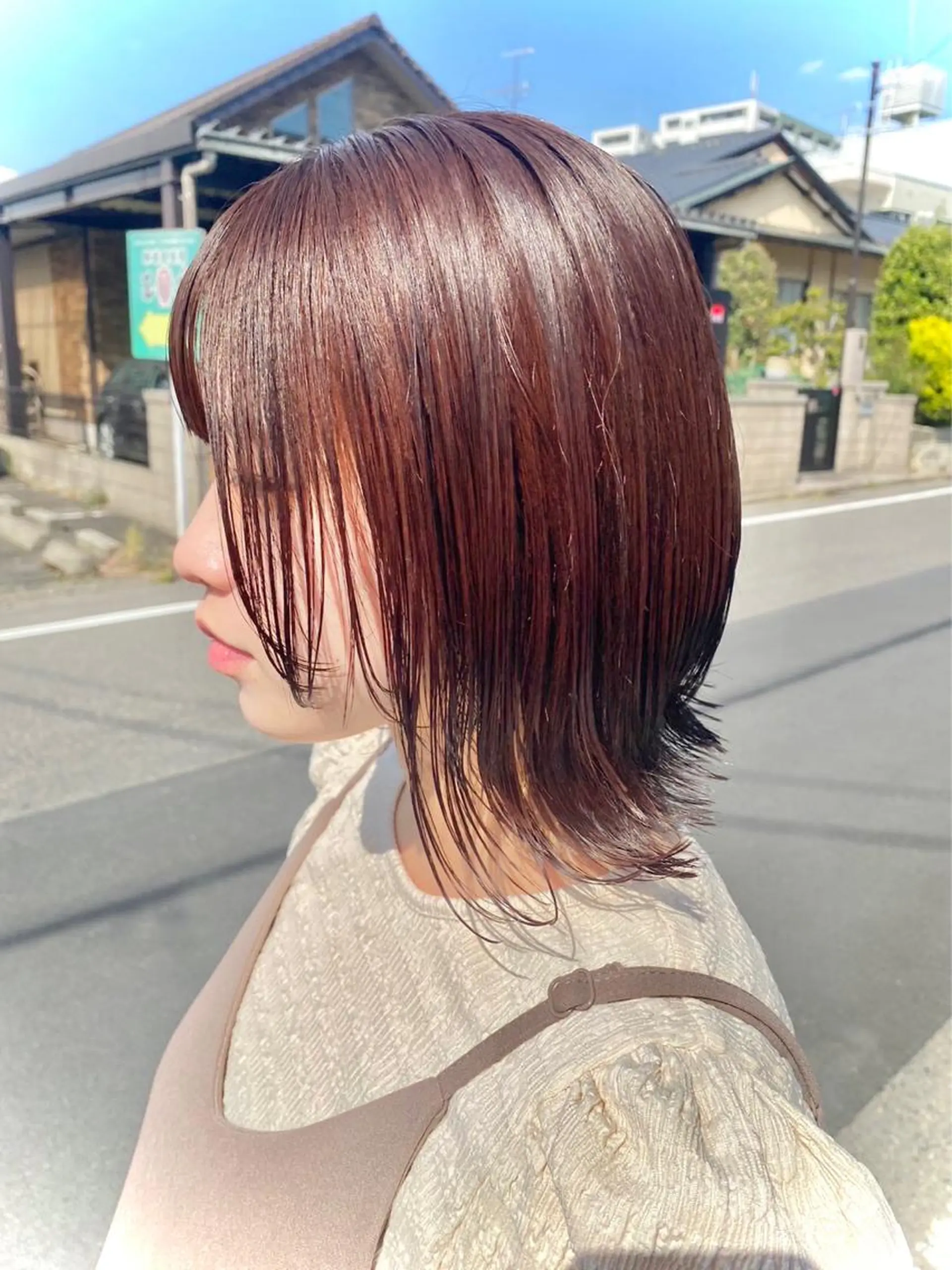 ミディアム カラー ミディアムレイヤー レイヤーカット ufu所属・🫧KOWATA KASUMI🫧のヘアスタイル