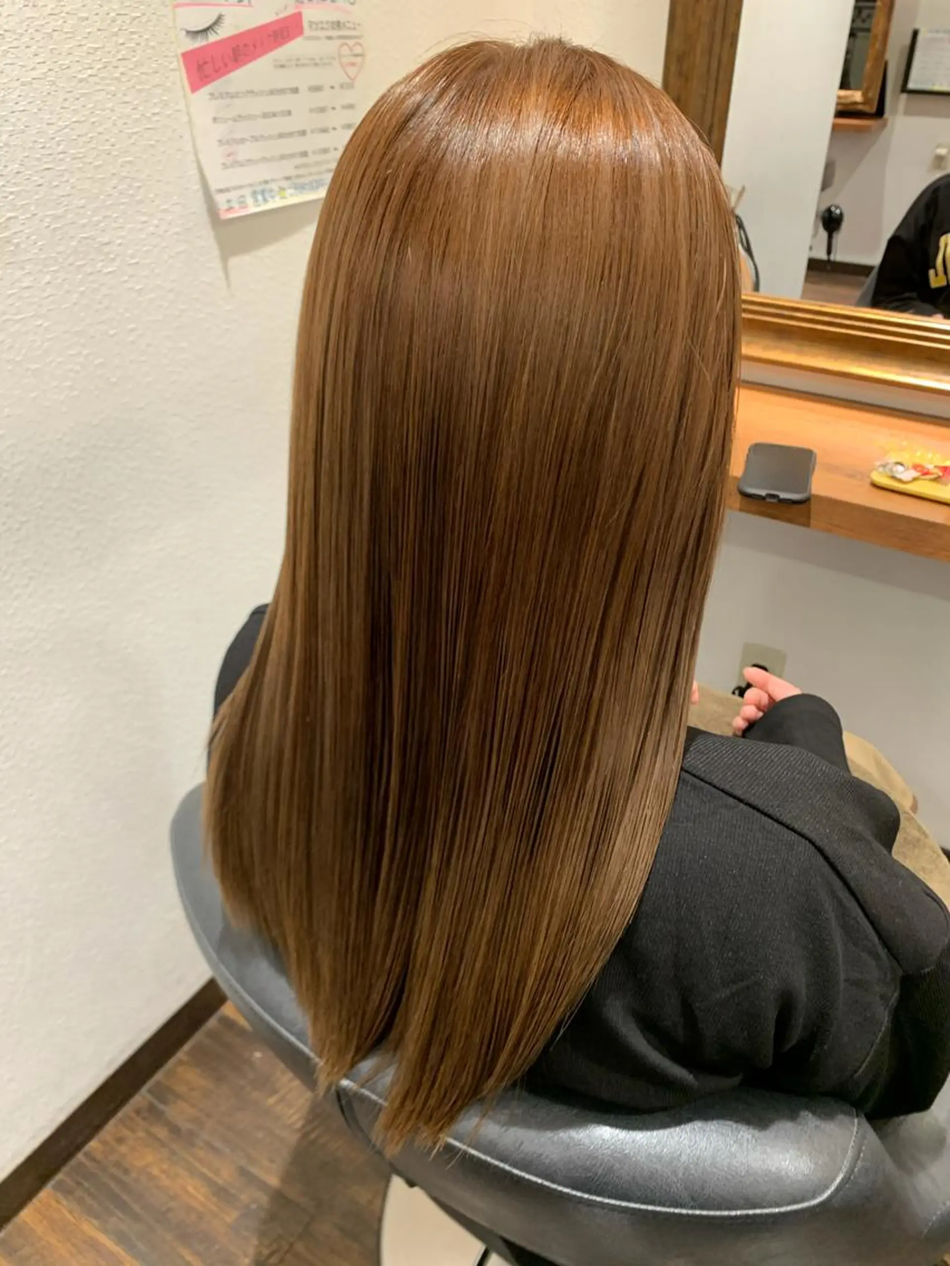 ロング カラー ブリーチ ブリーチなしカラー トリートメント Wataru 髪質改善カラー💎のヘアスタイル