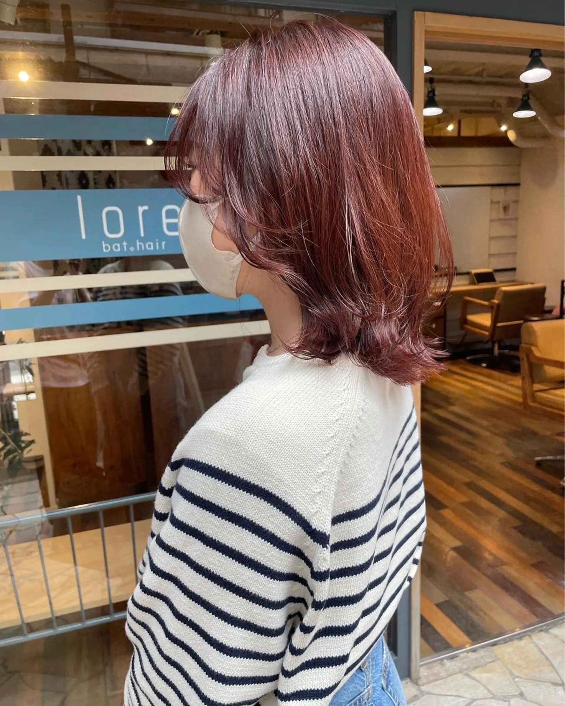 ミディアム カラー あずまぐち めぐみのヘアスタイル