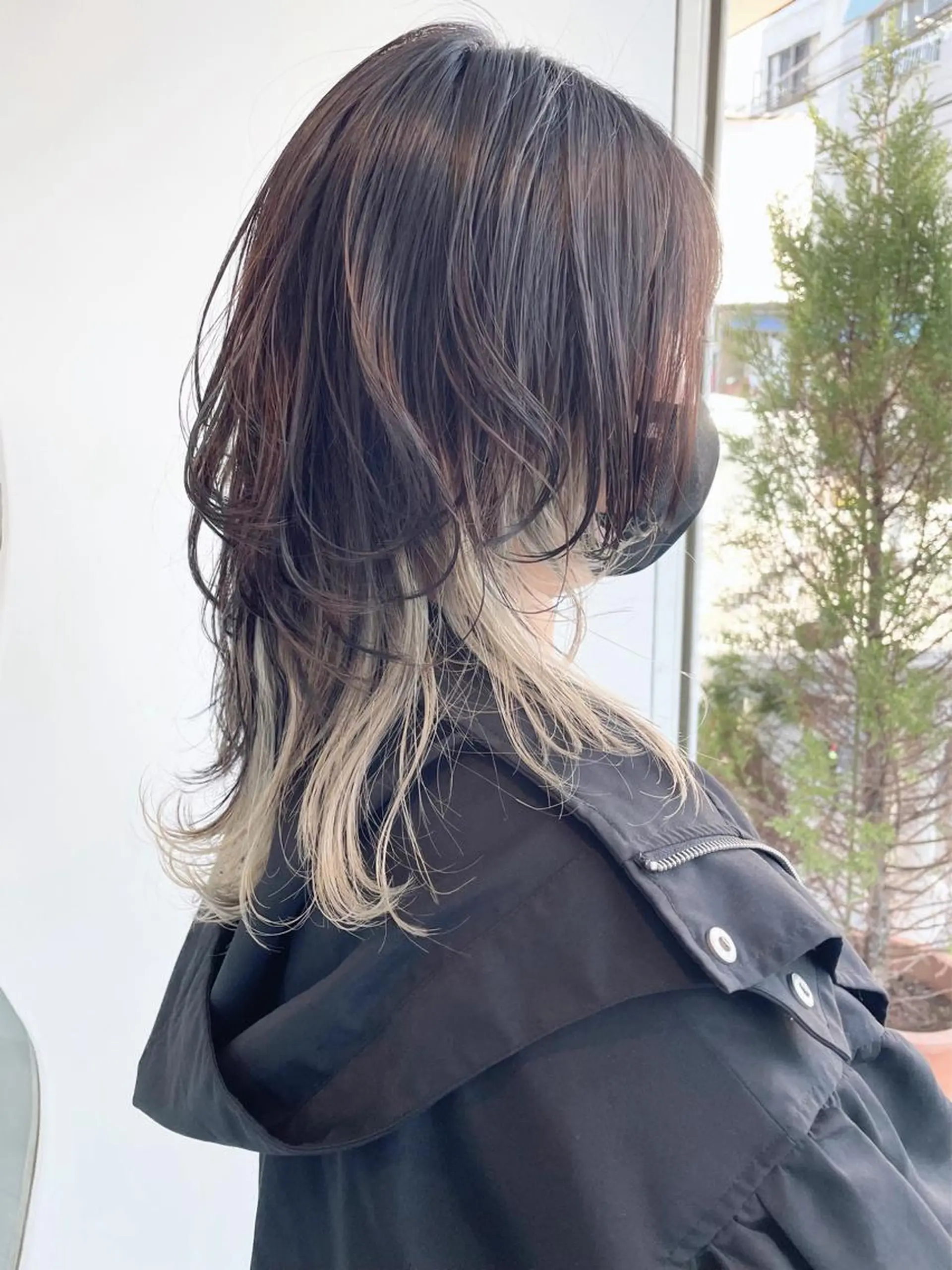 セミロング 顔まわりレイヤー レイヤーカット トリートメント ウルフカット 酸熱トリートメント 🐺高椋 海/ウルフ/レイヤーのヘアスタイル