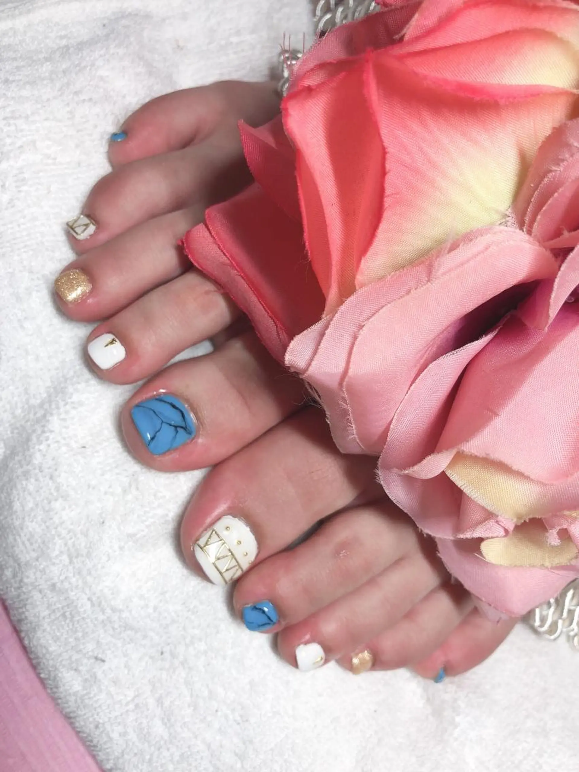 ショート ネイル フットネイル 《LB》ラブリエ Nail&eyeのマツエク・マツパデザイン