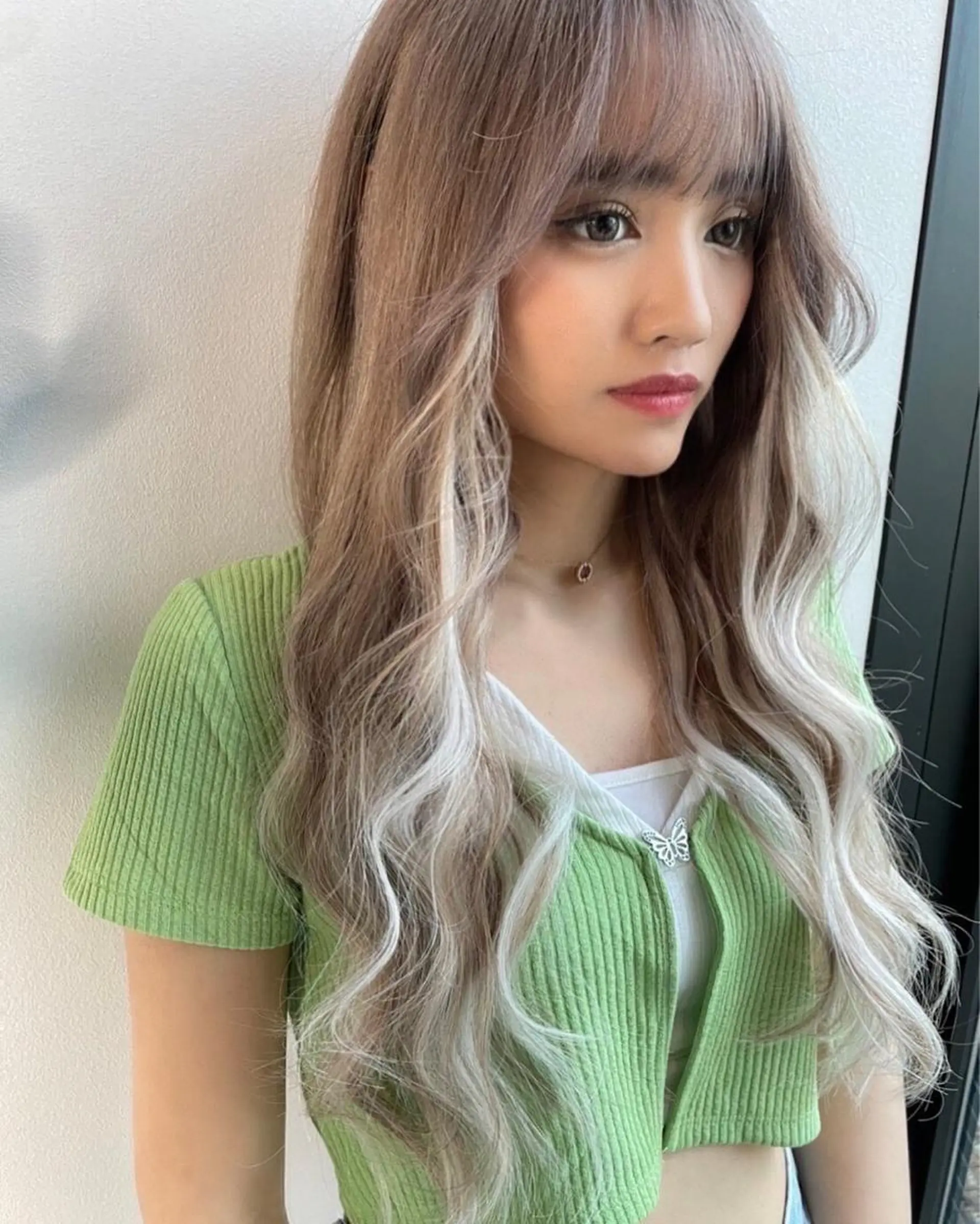 ロング カラー ヘアアレンジ 寺西 恵🪡🤍のヘアスタイル