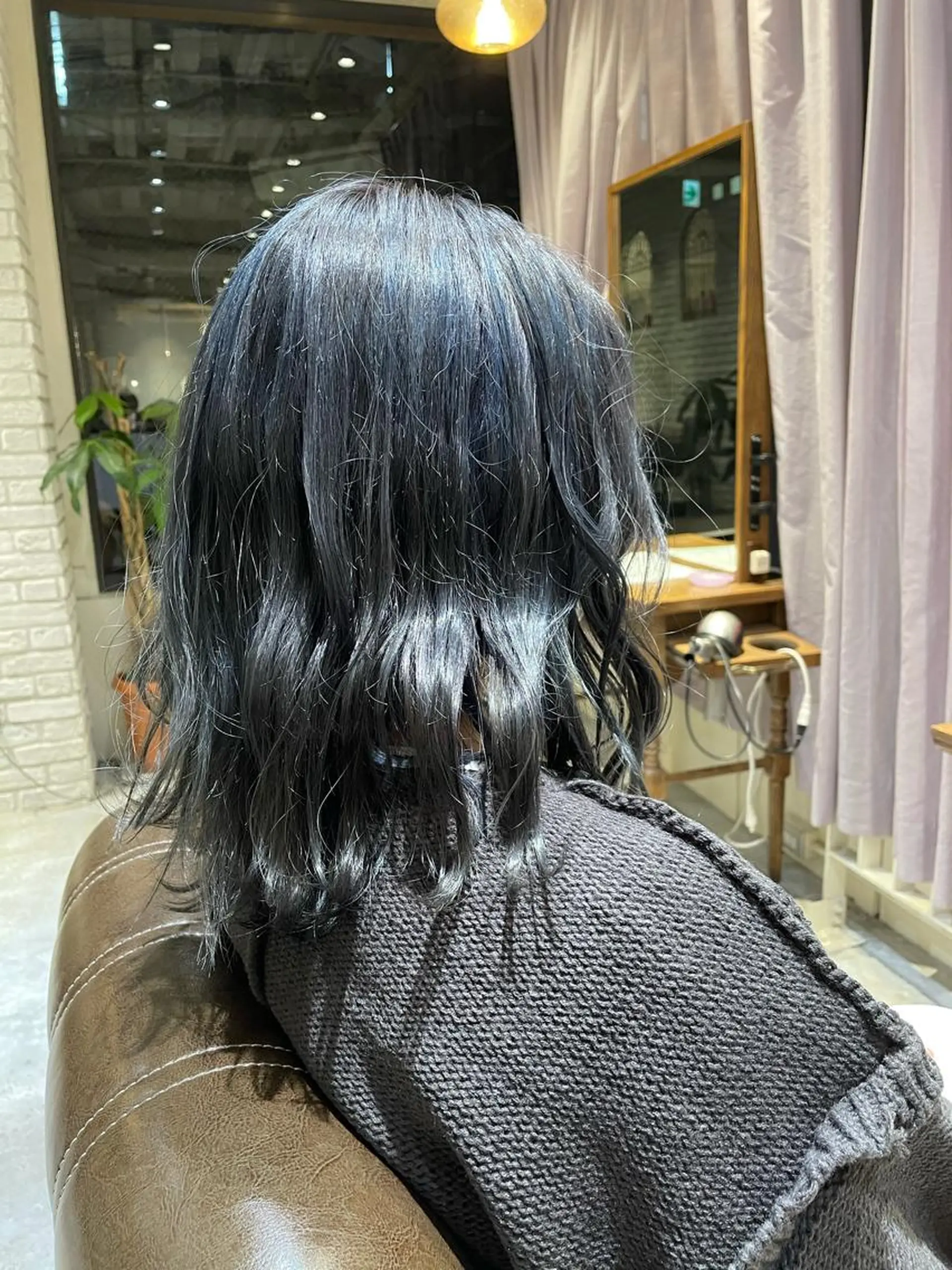 ミディアム カラー ヘアアレンジ 柳井 準平のヘアスタイル