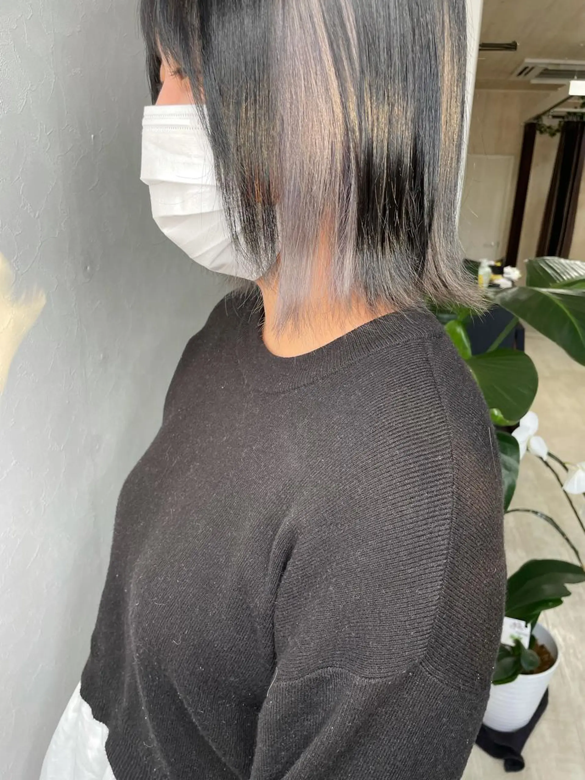 ミディアム カラー ブリーチ インナーカラー ヘアカラー force  hair所属・🫧富田 苑実🫧のヘアスタイル