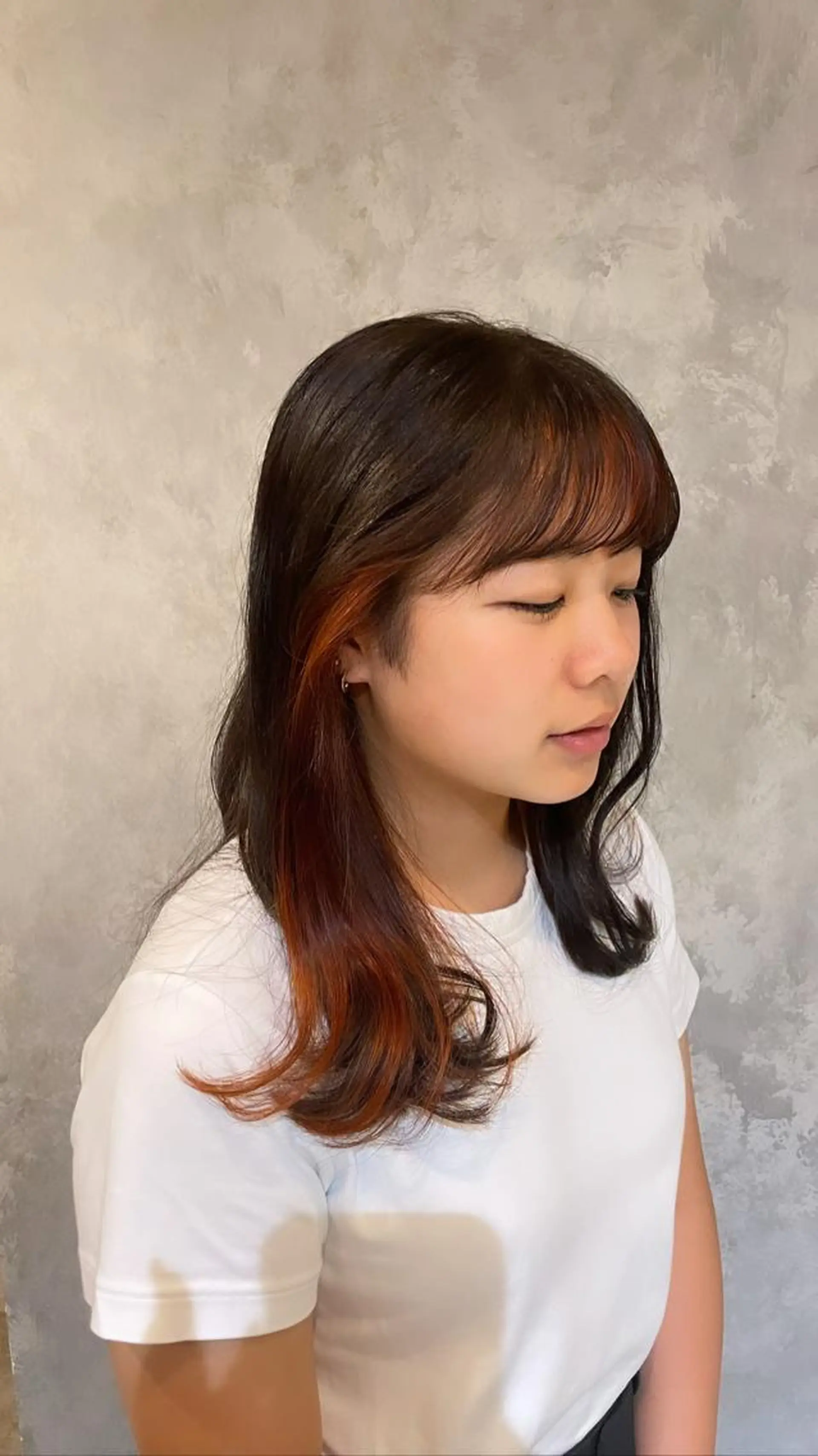 セミロング カラー ヘアカラー how所属・大阪/心斎橋 /ハイトーン/ちひろのヘアスタイル