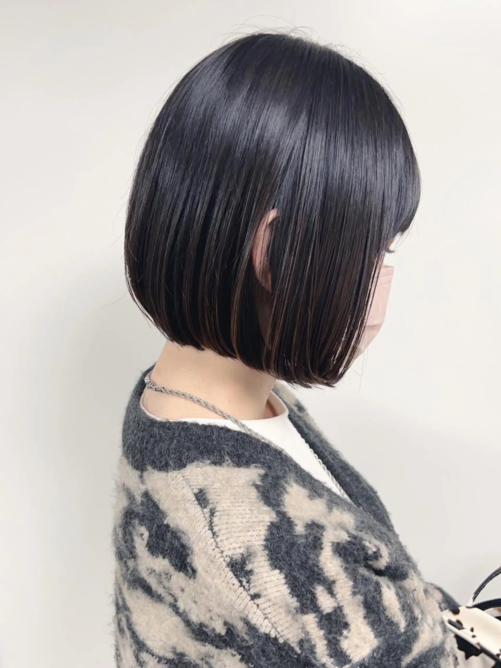 ショート morio from london所属・松岡彩華 ボブ /グレージュのヘアスタイル