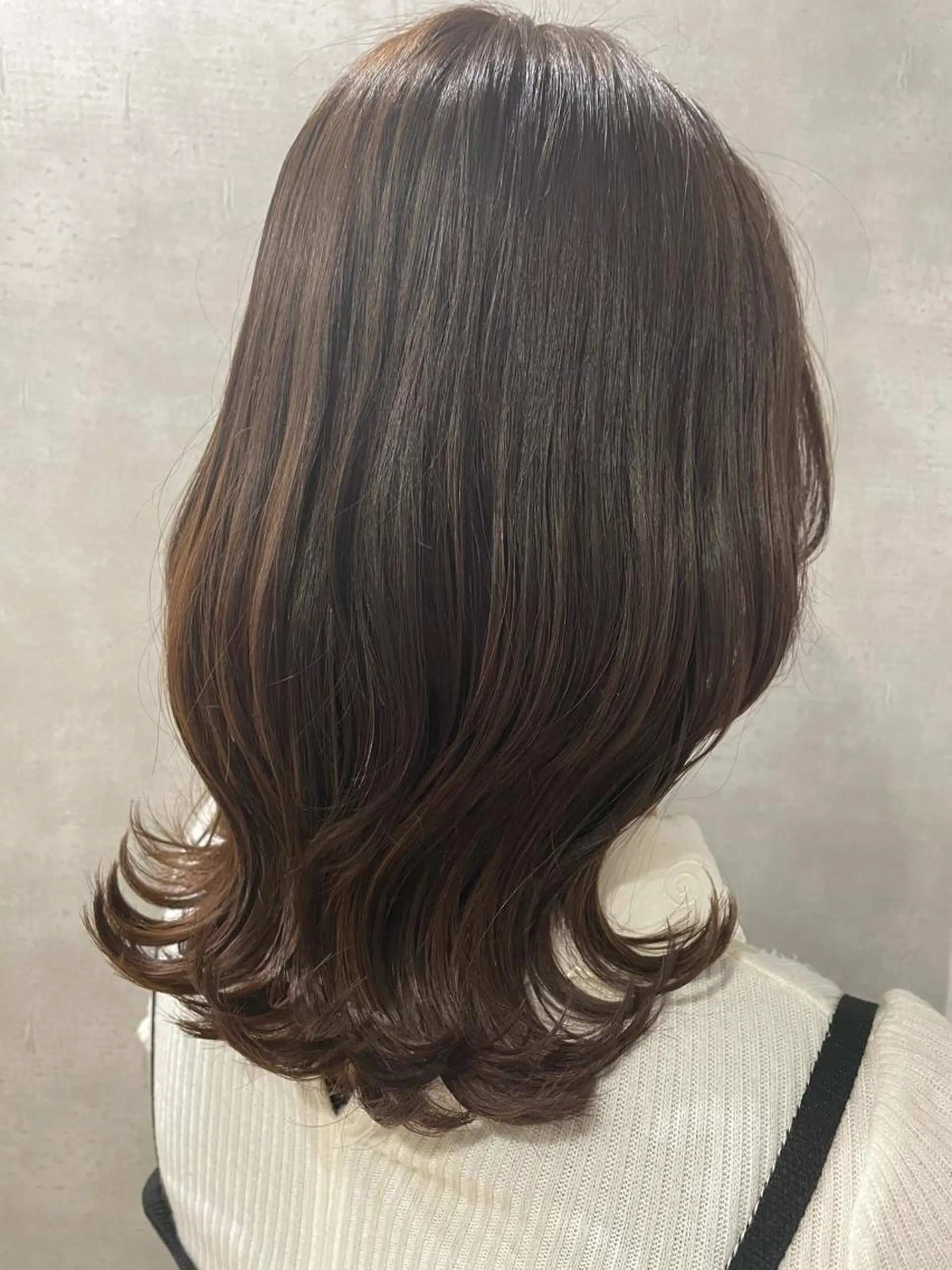 セミロング カラー ヘアカラー トリートメント ヘアセット ✨髪質改善特化サロン ✨グシユキヤ✨のヘアスタイル