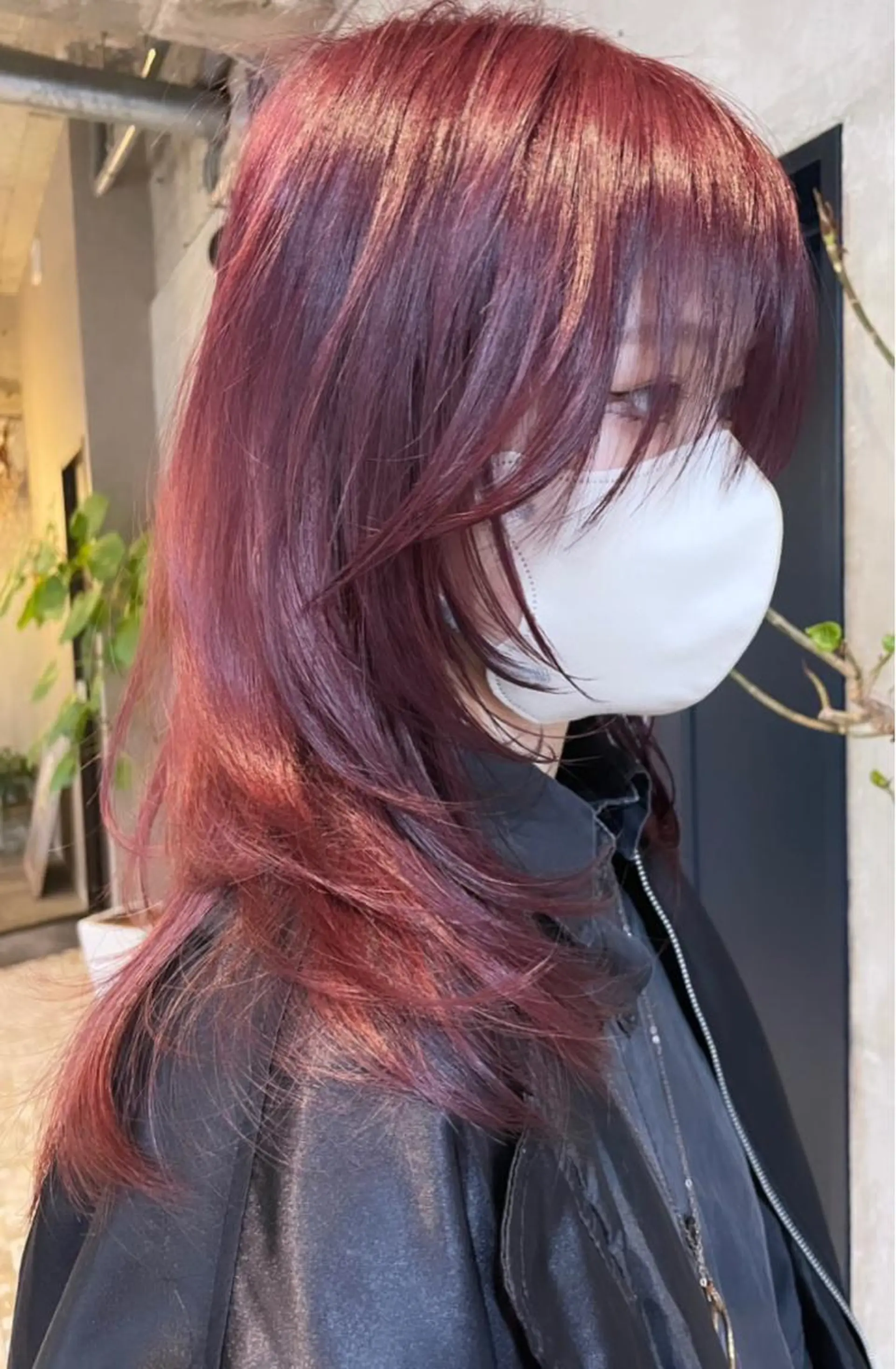 ミディアム カラー risako🇰🇷 韓国ヘア/レイヤーのヘアスタイル