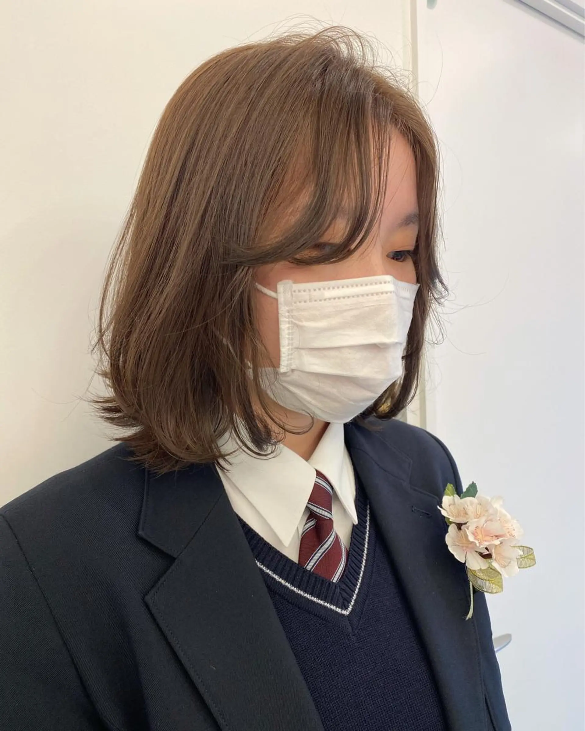 ミディアム ୨୧柔らかいカラー nozomi ୨୧のヘアスタイル