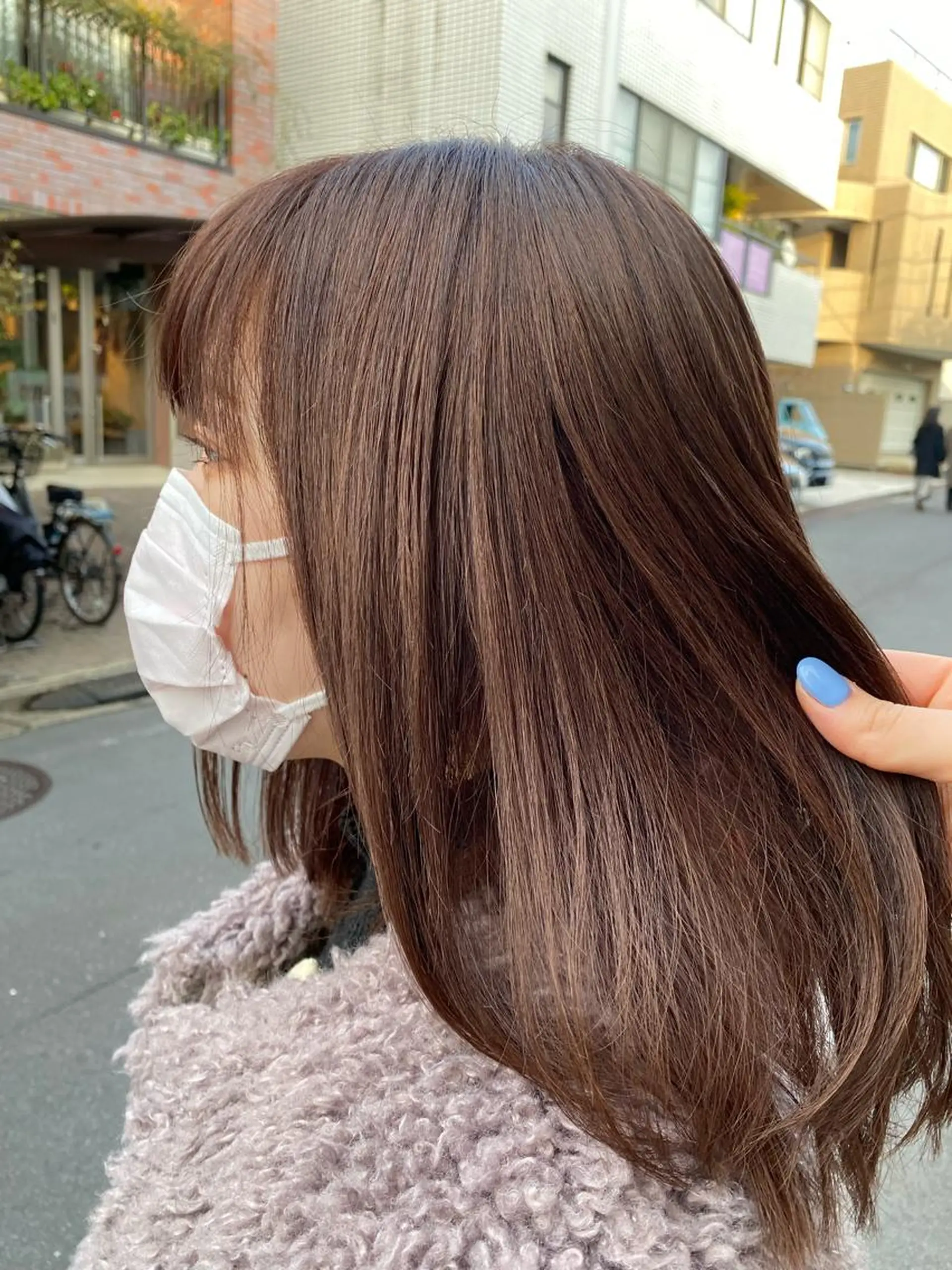 ミディアム カラー ブラウンカラー ショコラブラウン お任せヘア☘️☘️ 及川渚のヘアスタイル