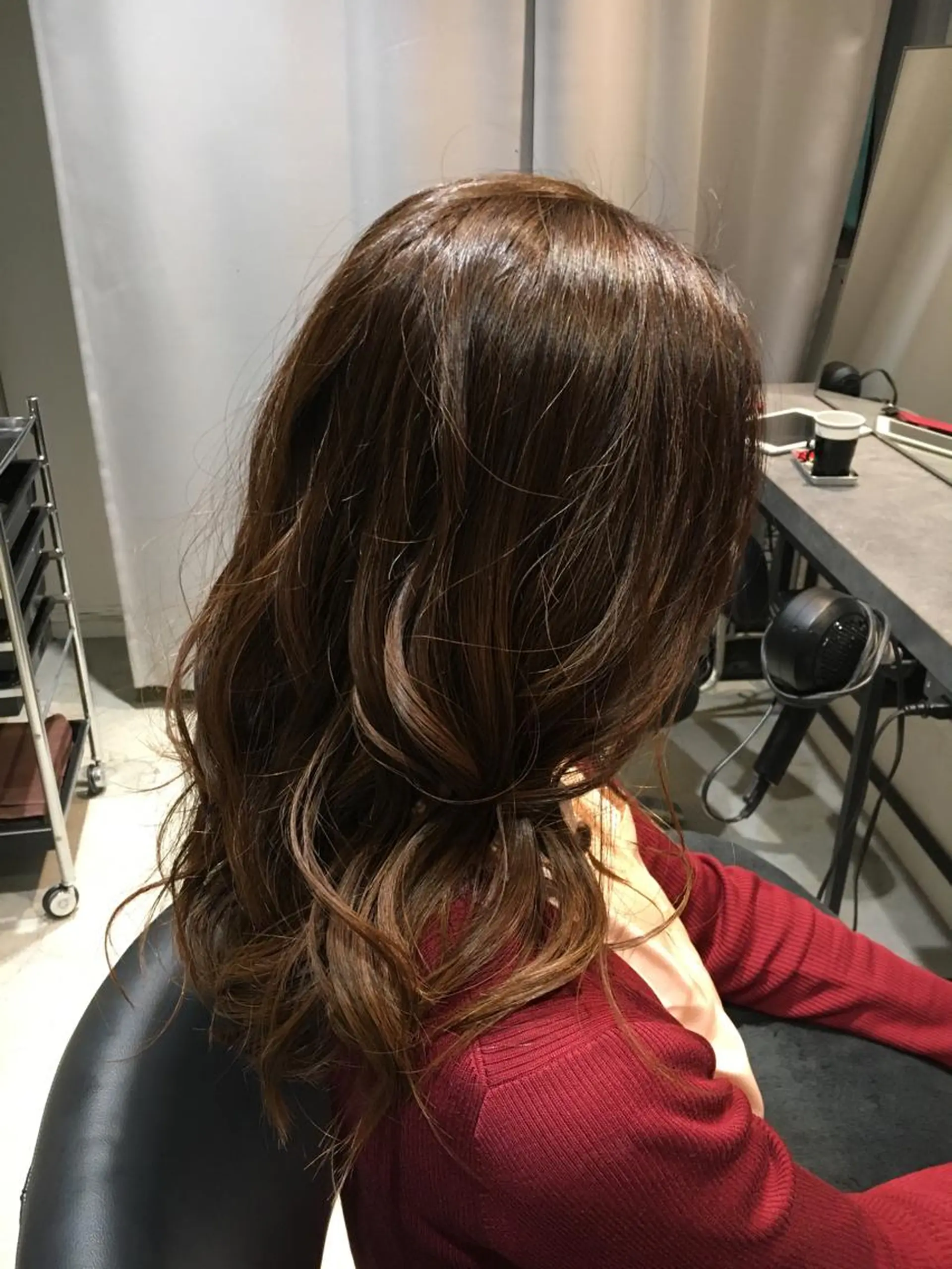 ロング カラー ベージュカラー ハイライトカラー ハイライト カット ヘアカラー トリートメント 髪質改善ULTOWA ✨松井　美幸のヘアスタイル