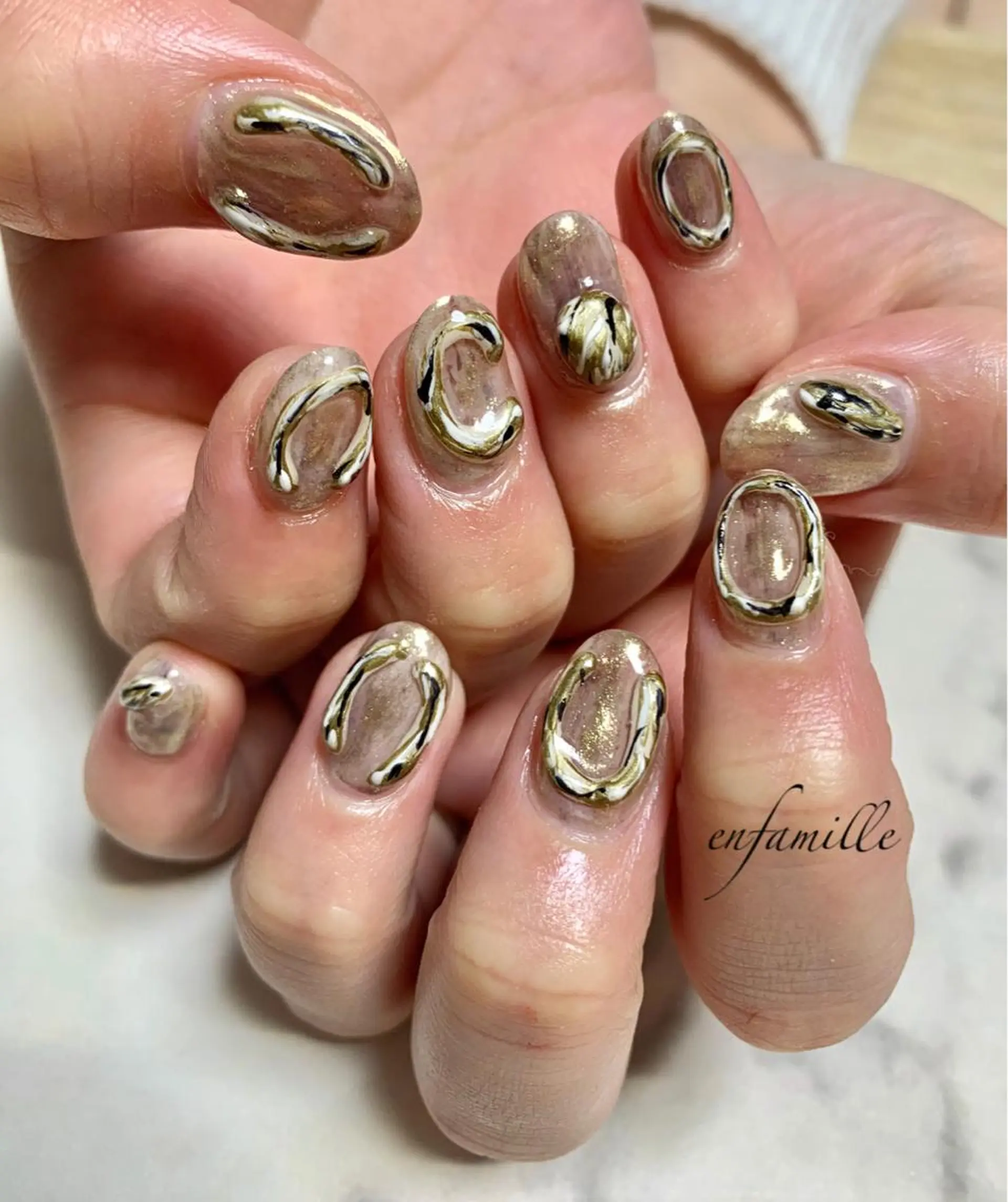 ネイル ハンドネイル nail salon en familleのネイルデザイン