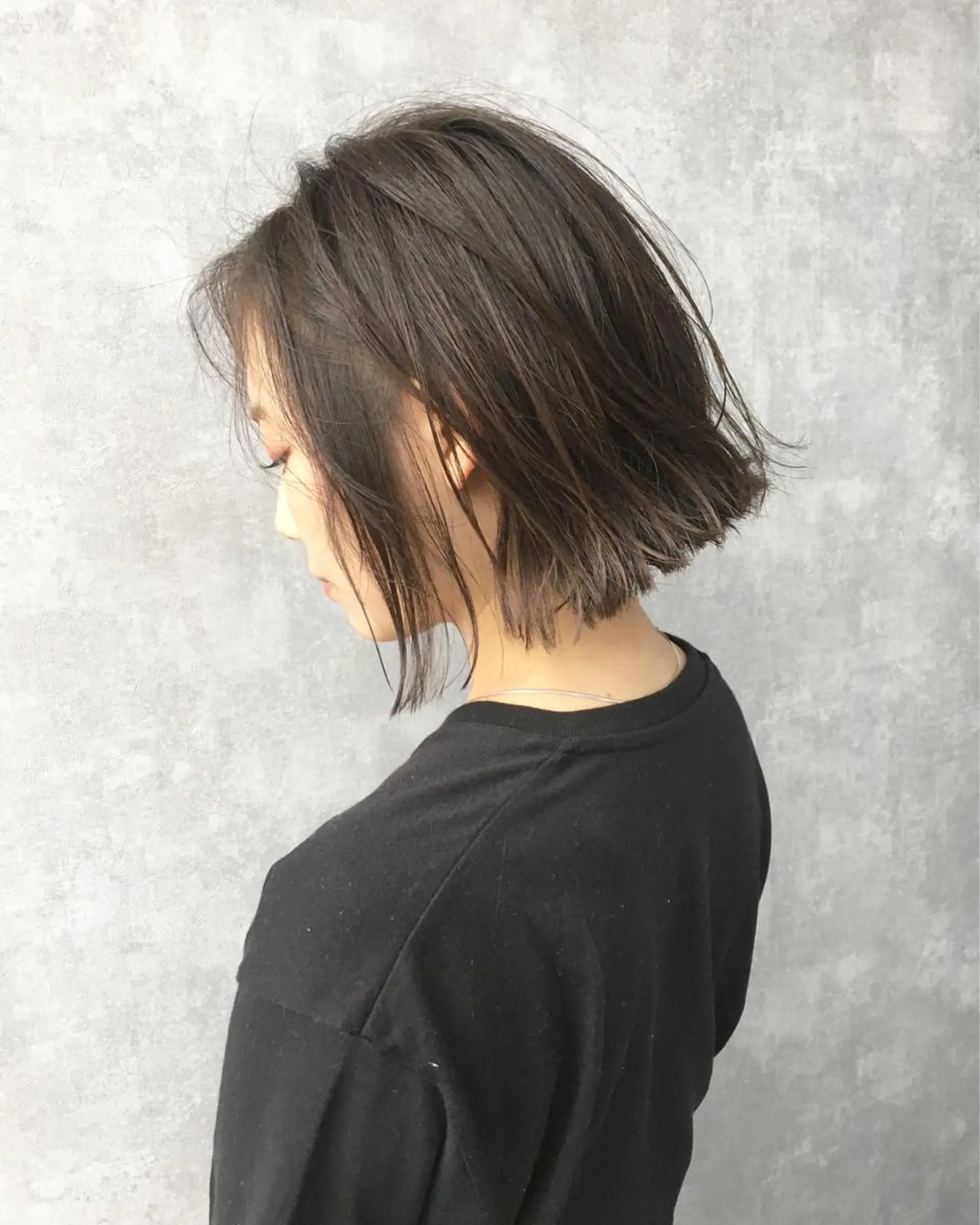 ショート カラー 切りっぱなしボブ ボブ レイヤーカット BLend 渋谷のヘアスタイル