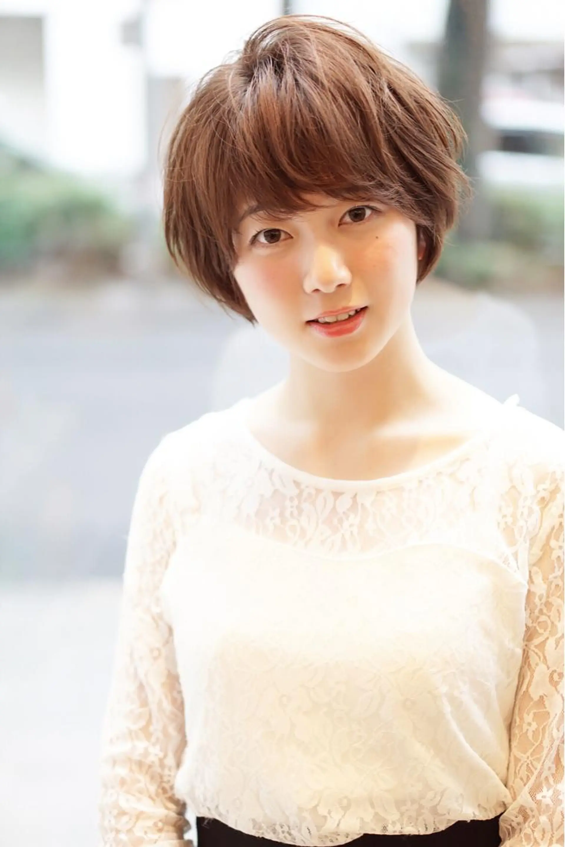 ショート カラー 顔周りカット ショートヘア ディレクター ノナカのヘアスタイル