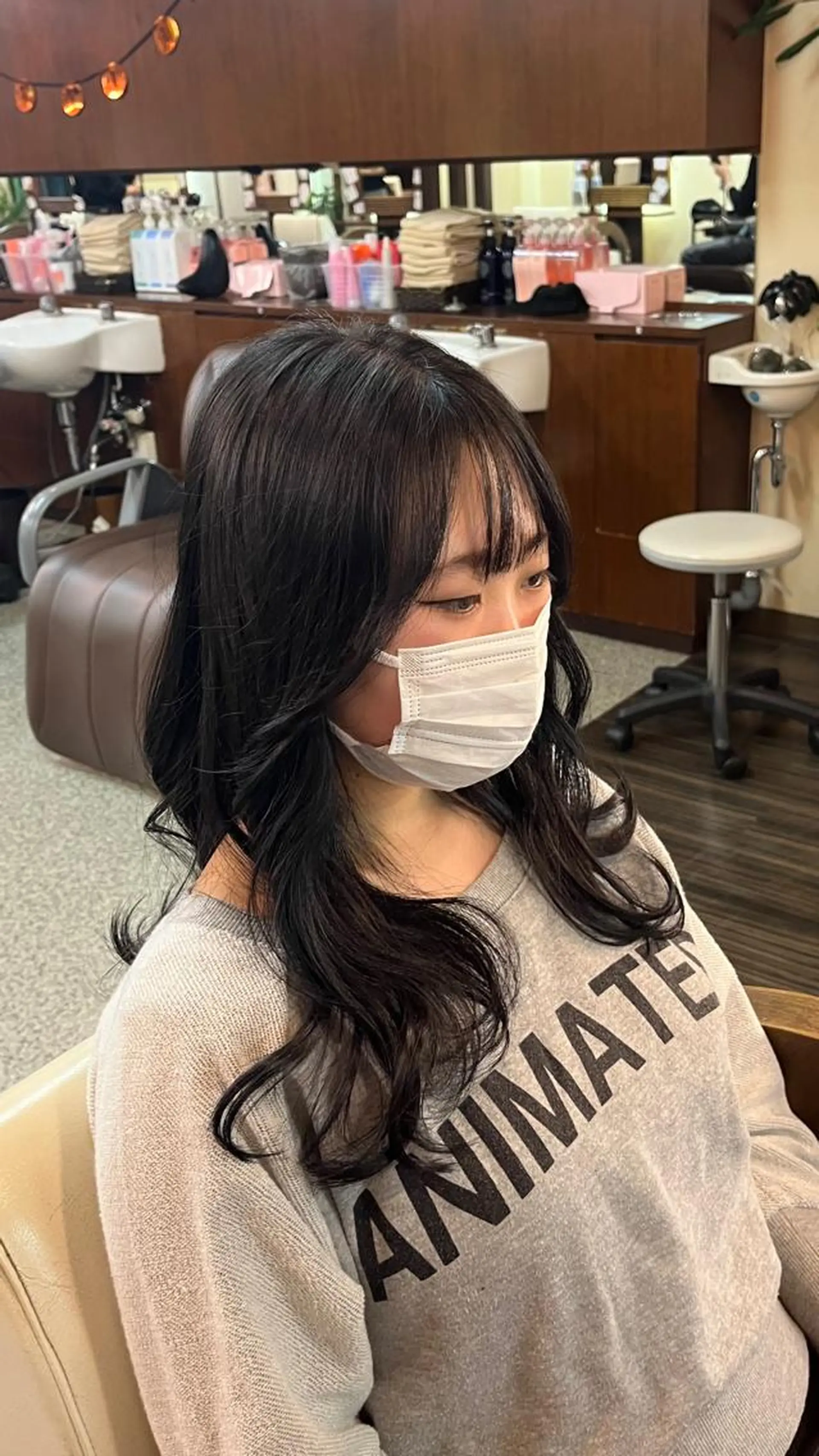 カラー 黒髪 ブルーカラー ブルーブラック インナーカラー カット 縮毛矯正 トリートメント 💎森 ハリス誠一💎のヘアスタイル