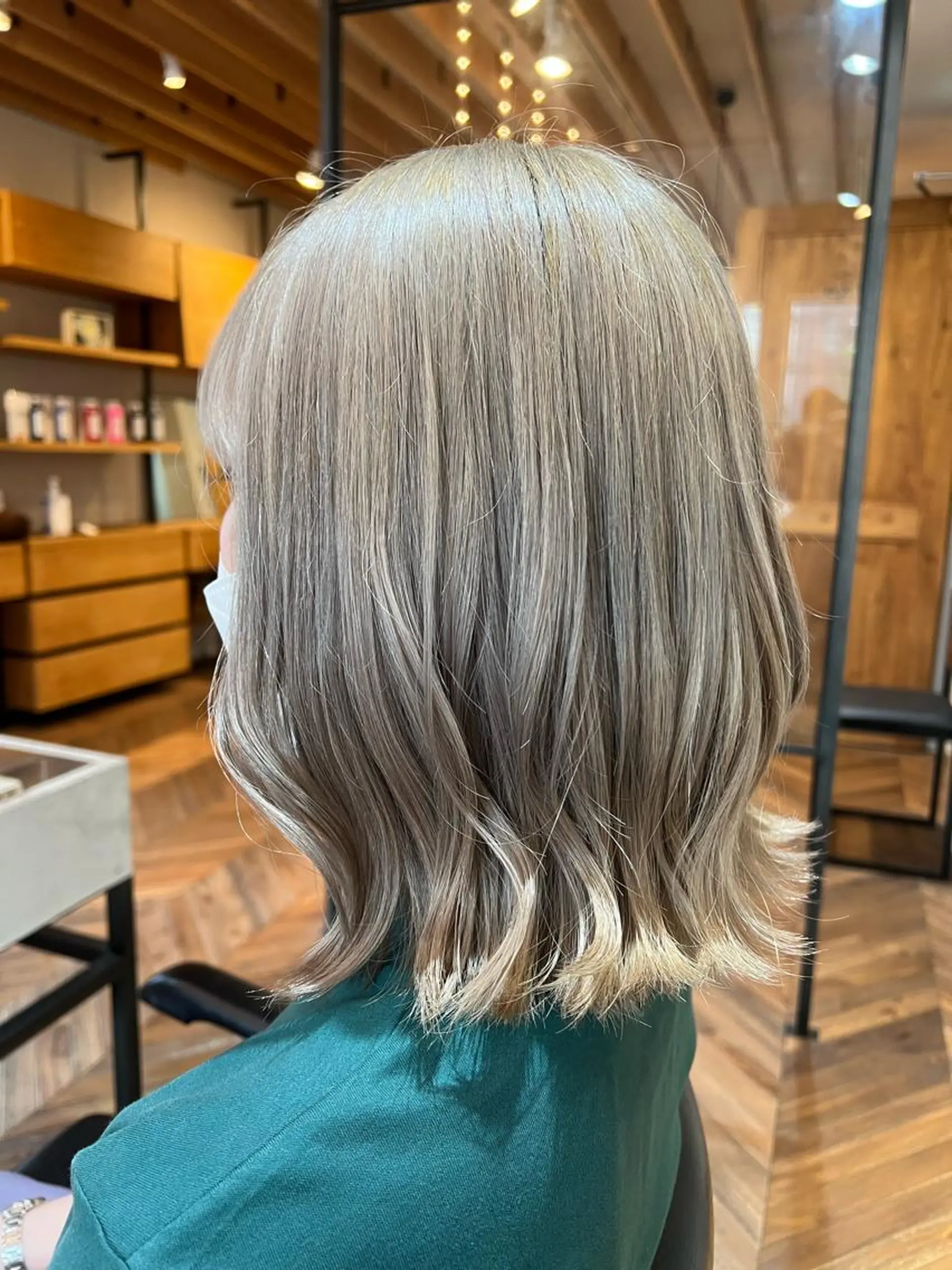 ミディアム カラー たけだ れなのヘアスタイル