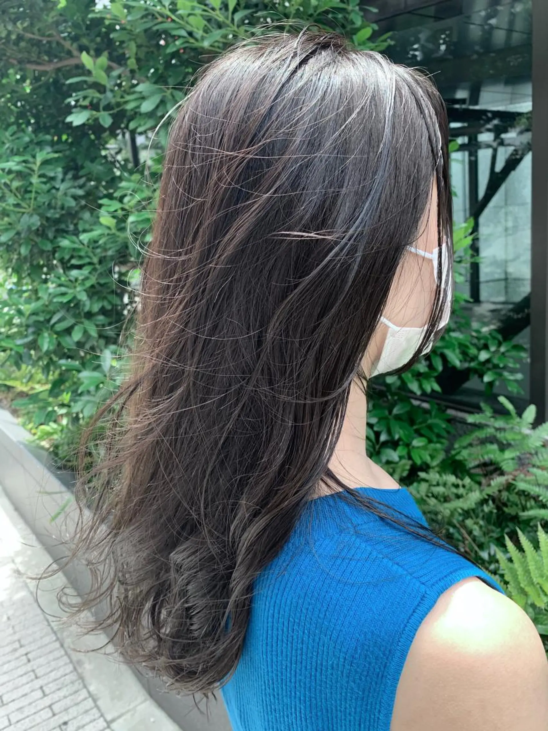 ミディアム カラー 🔵赤み消し透明感 梅田・増田のヘアスタイル