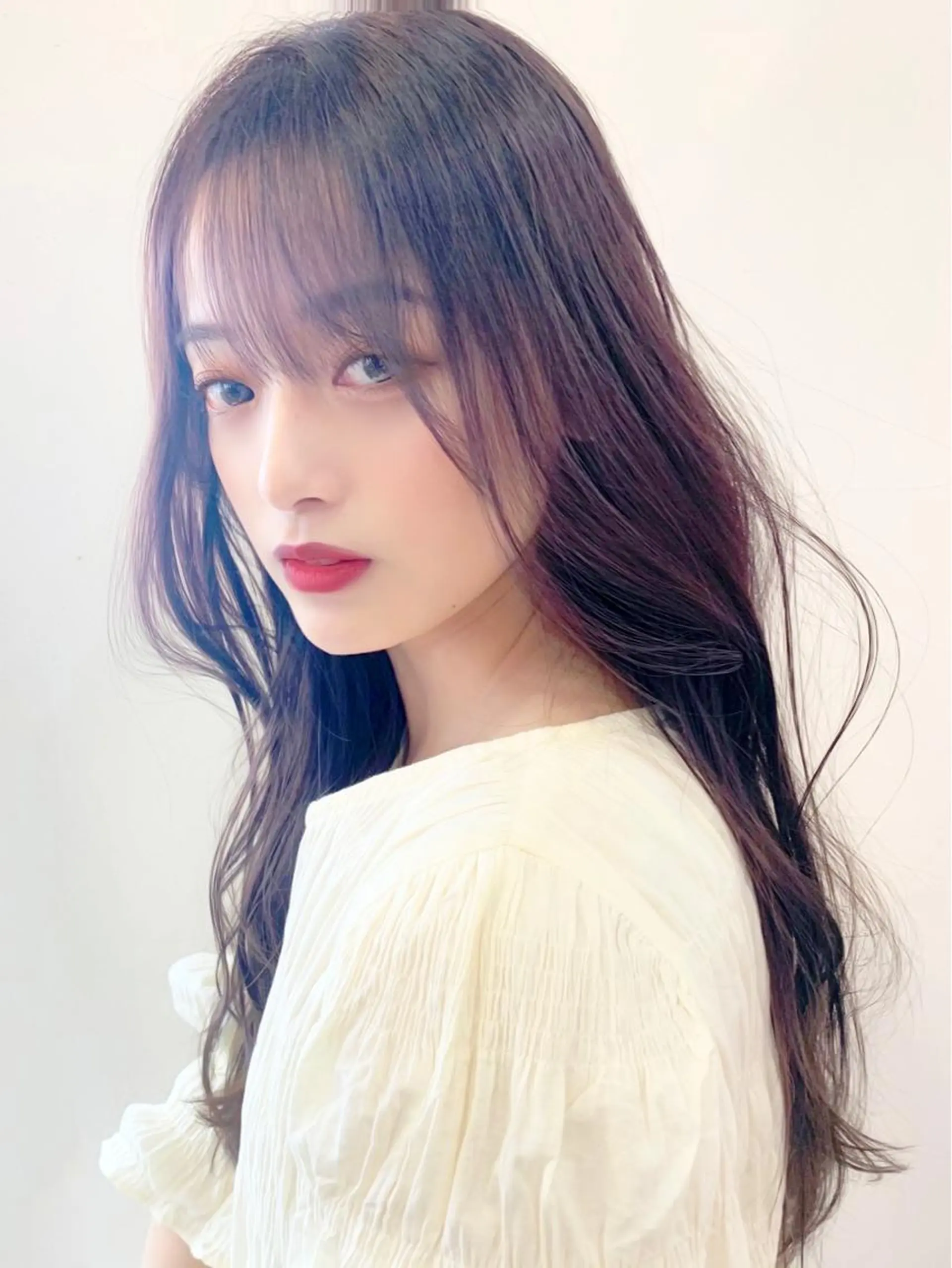 ロング ヘアアレンジ レイヤーカット ✨️進藤ひかりのヘアスタイル