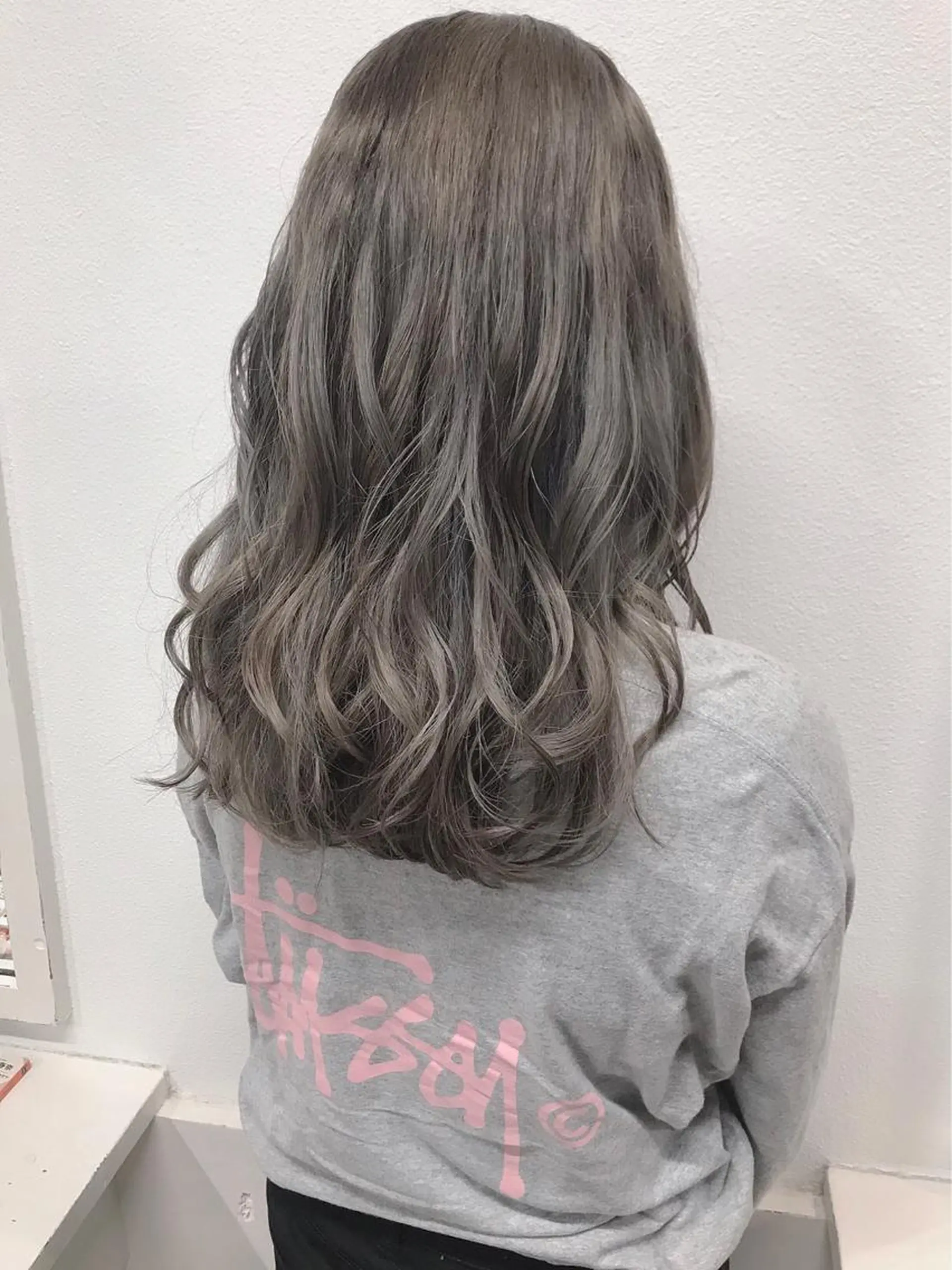 ミディアム カラー ヘアアレンジ グレージュ ヘアカラー トリートメント GiseL天神カラー 髪質改善/ブリーチのヘアスタイル