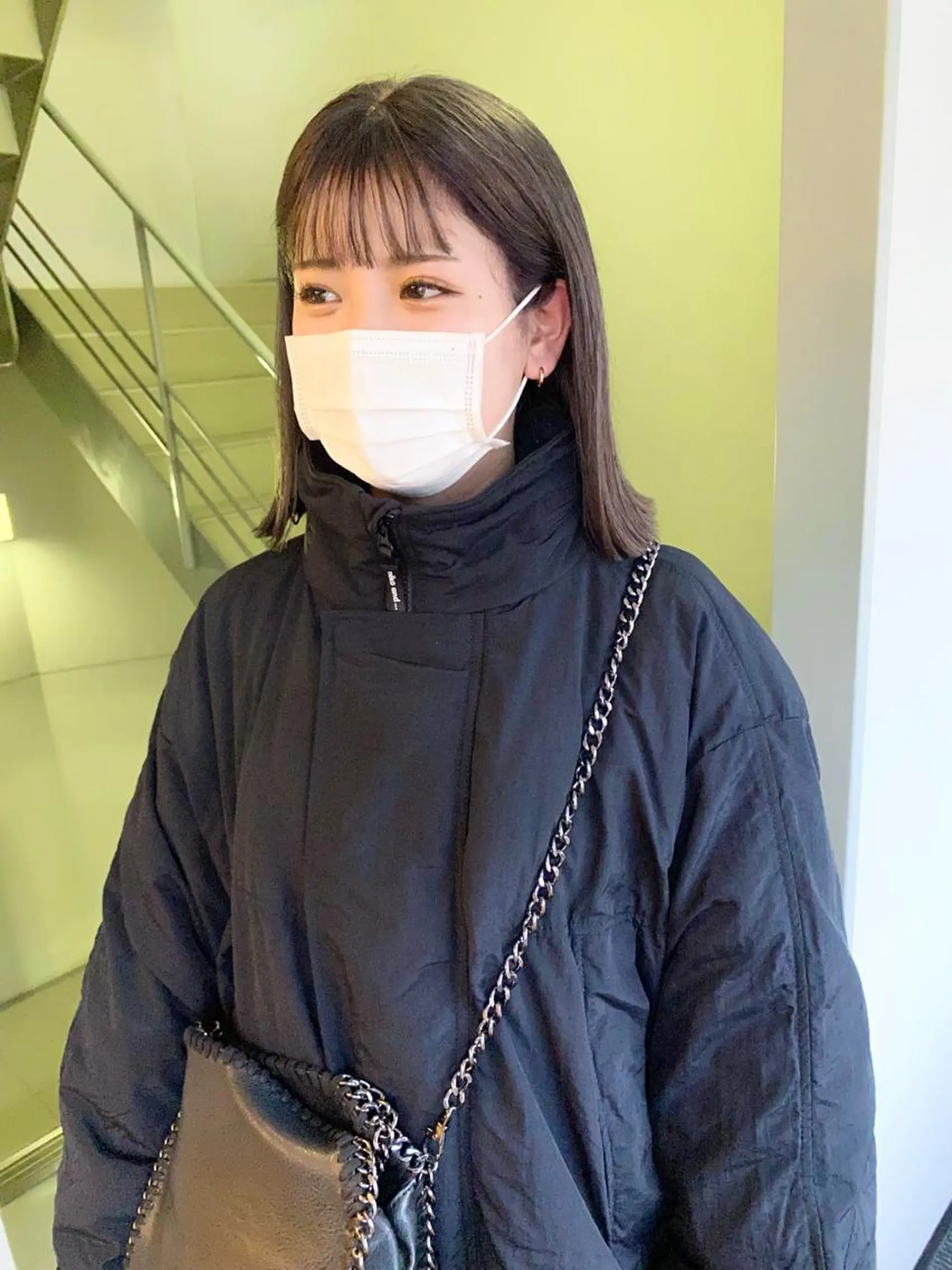 ミディアム カラー パーマ ヘアアレンジ 髪と音処　マトぺ所属・デザインカラー/ボブ ブリーチカラー/ユリのヘアスタイル