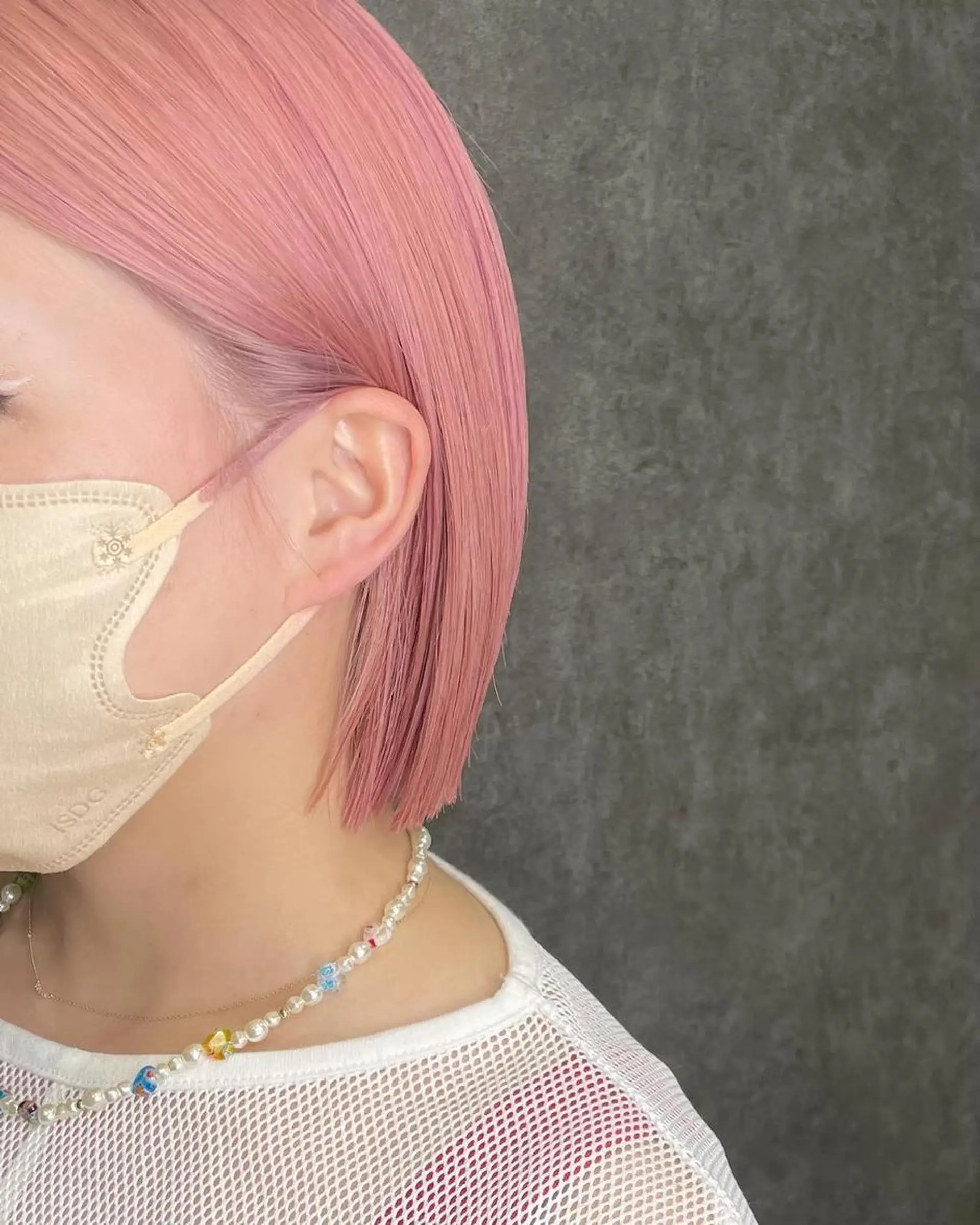 ミディアム 外国人風カラー ハイライト 髪質改善 似合わせカット トリートメント カット ヘアカラー トリートメント _WHITE+ 南海難波店のヘアスタイル