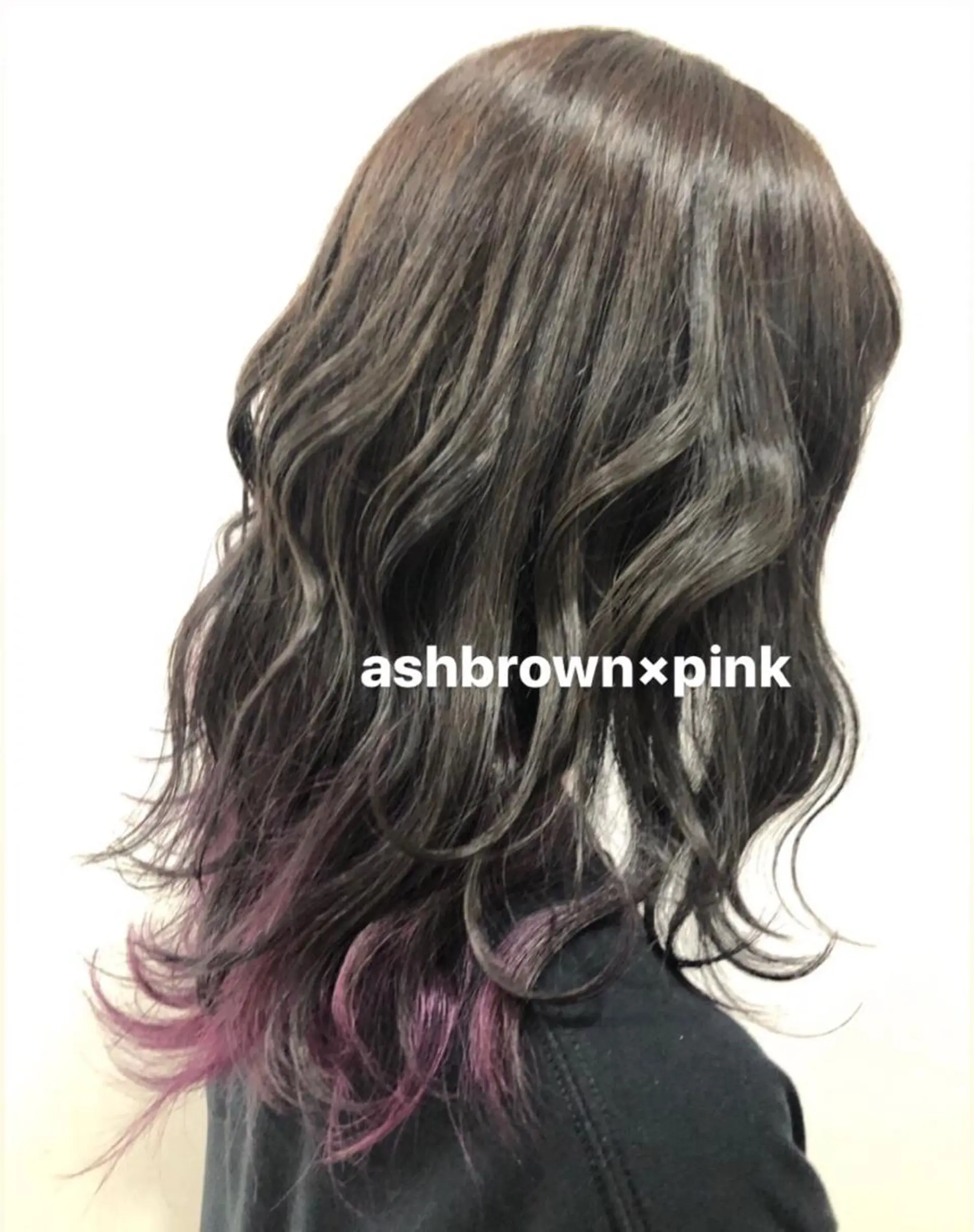 セミロング カラー 脱白髪染め美容師 竹内涼乃のヘアスタイル