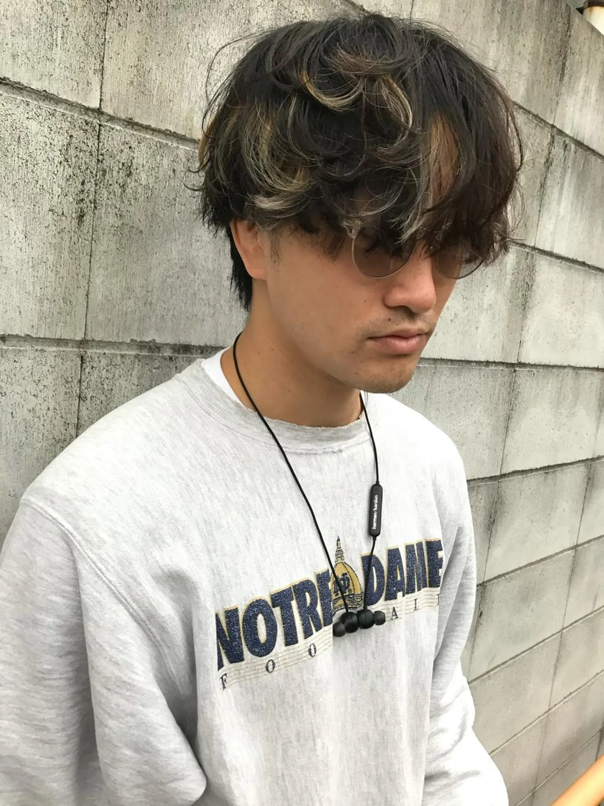 メンズ シンプル+αな デザインを 松崎陸のヘアスタイル