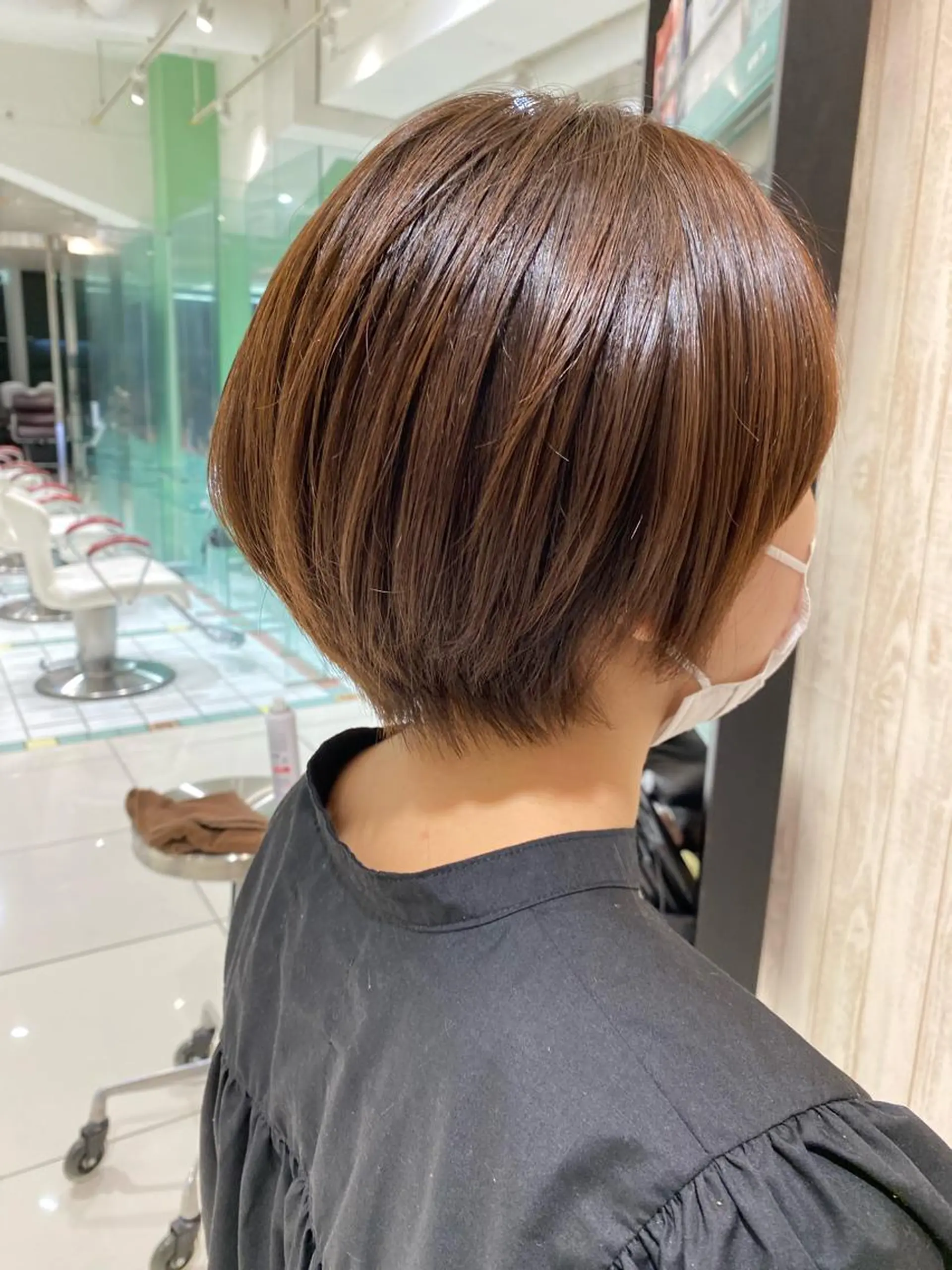 ショート 丸みショート ショートヘア 髪質改善　SHEER.銀座所属・銀座　髪質改善 ハシモトリュウタのヘアスタイル